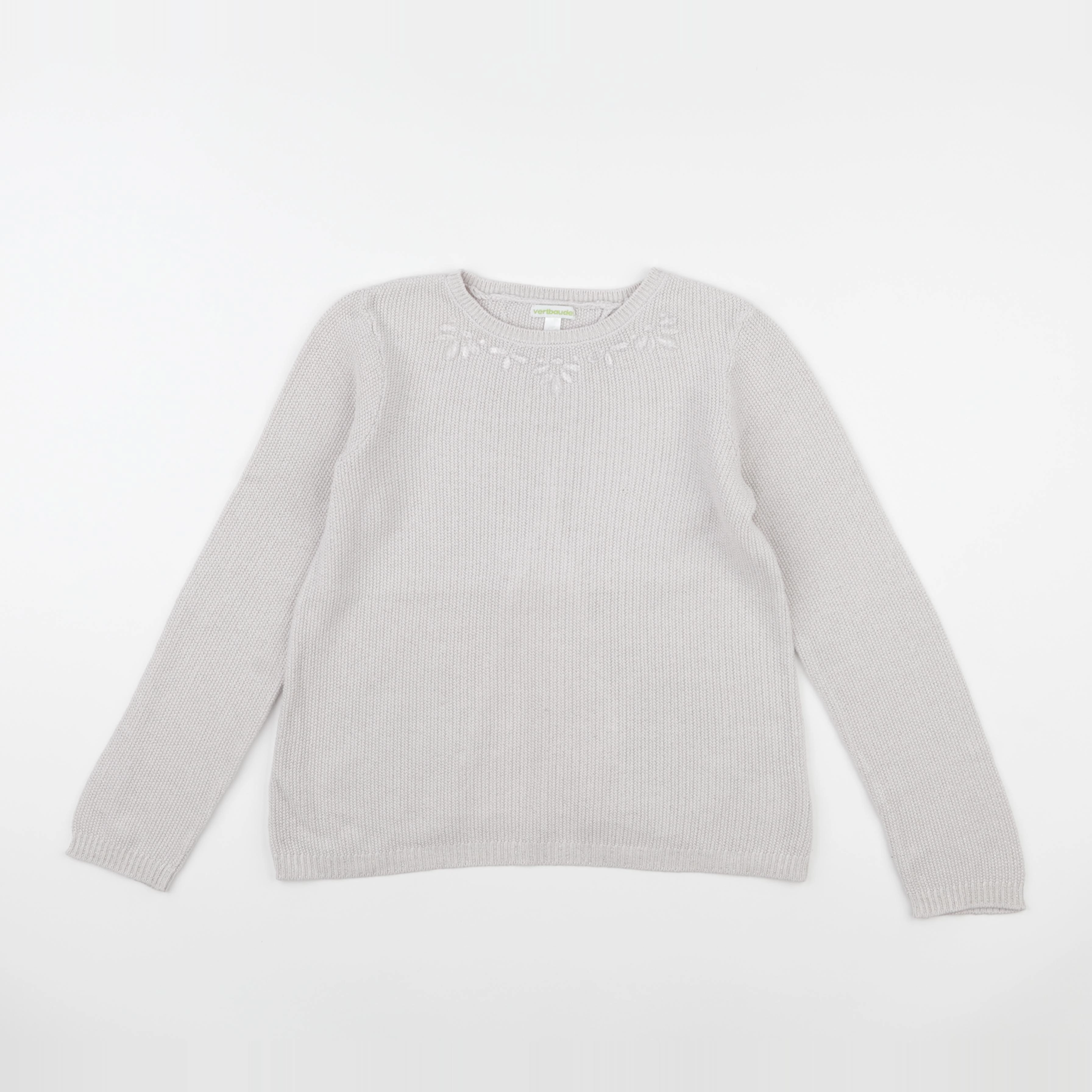 Vertbaudet - pull beige - 10 ans