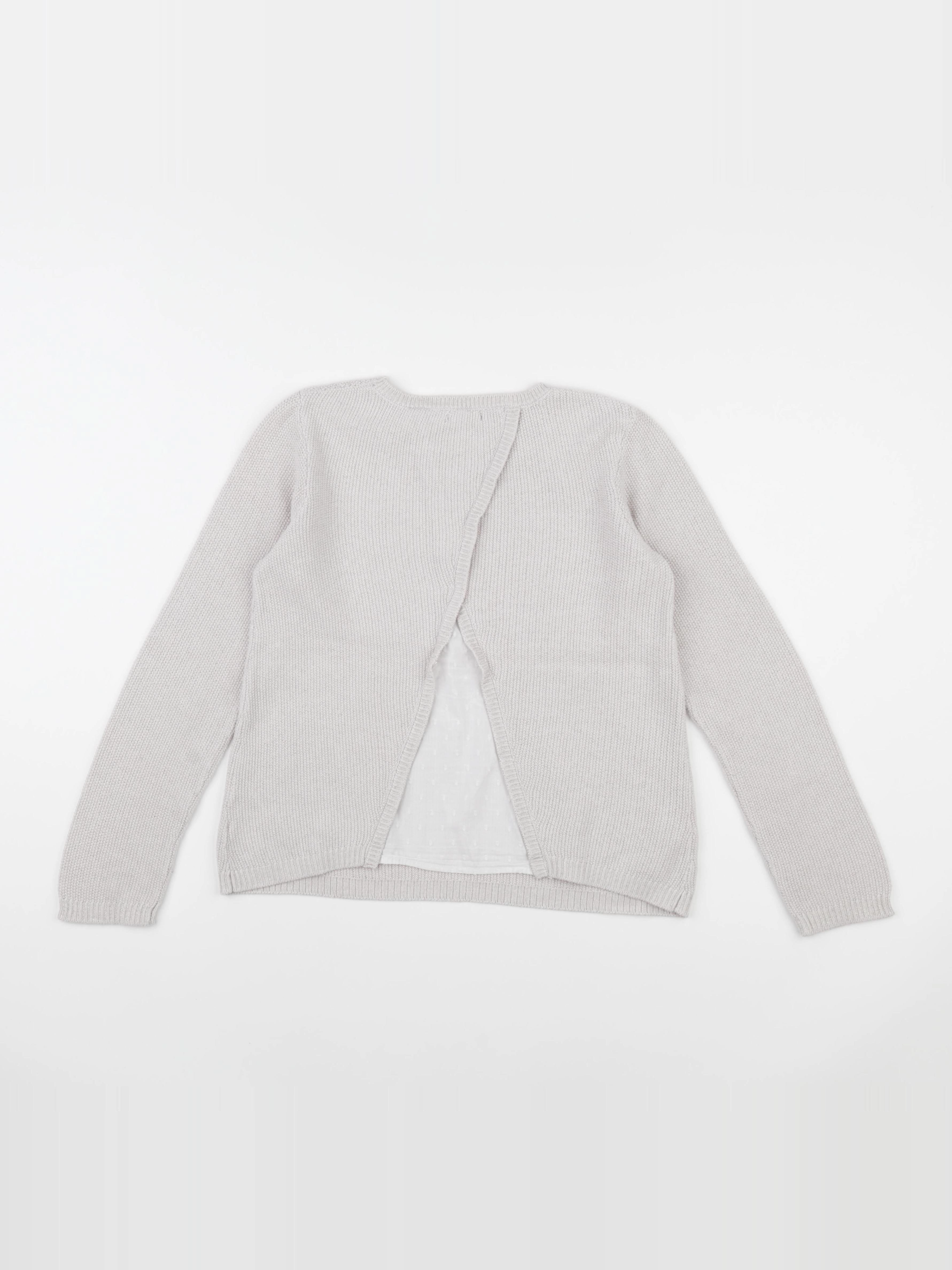Vertbaudet - pull beige - 10 ans