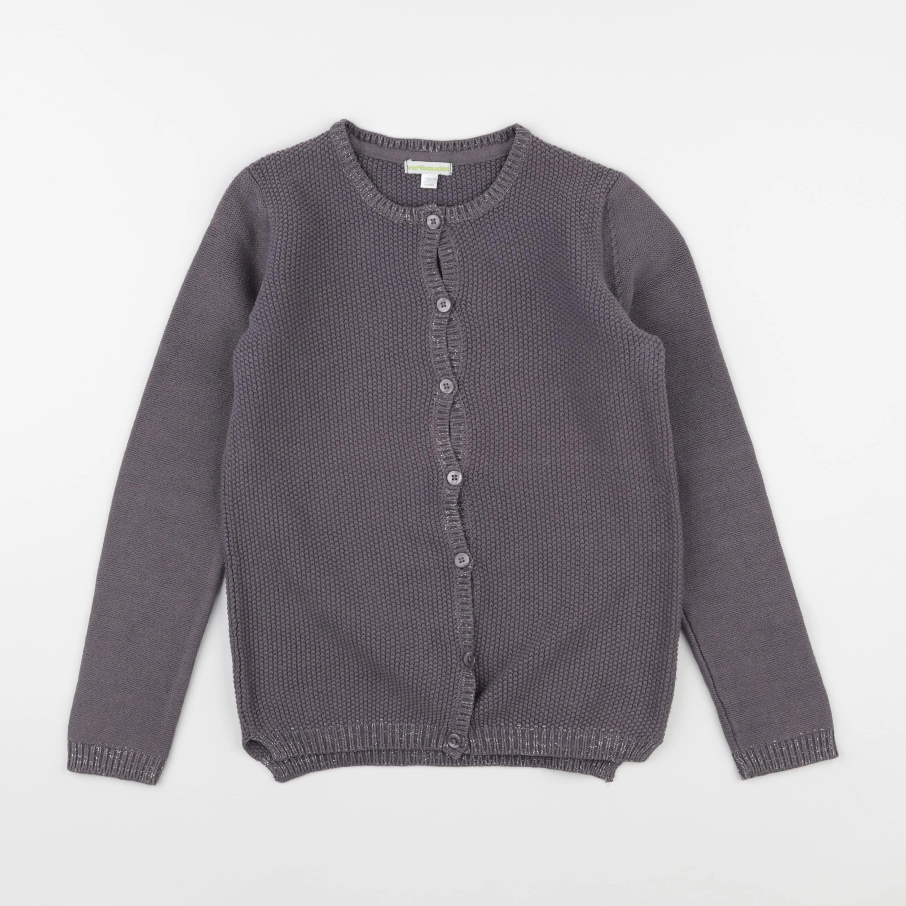 Vertbaudet - gilet violet - 10 ans
