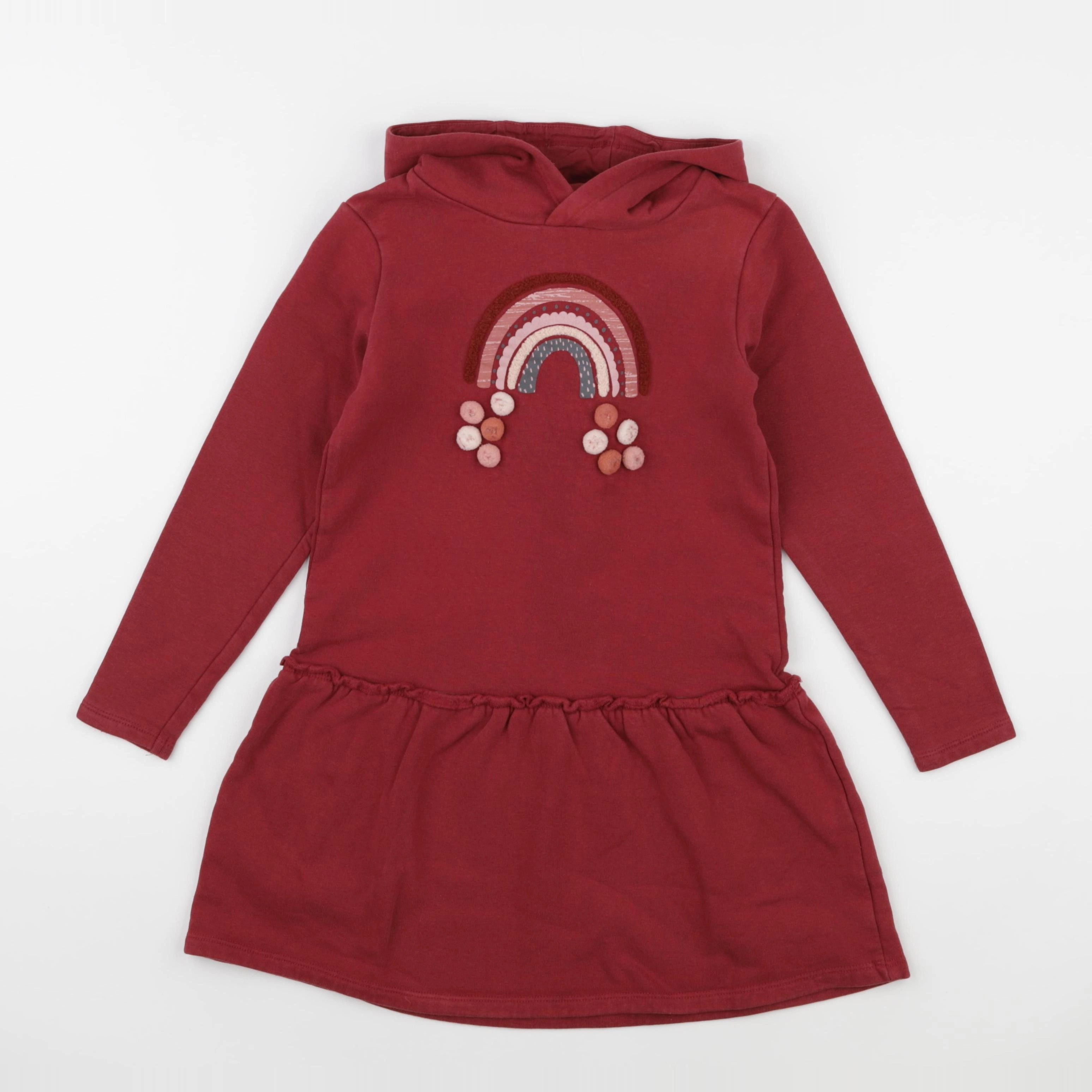 Vertbaudet - robe rouge - 8 ans