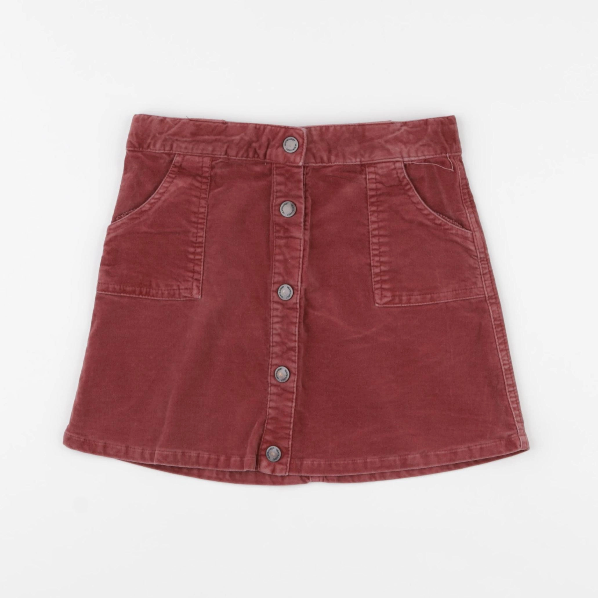 Vertbaudet - jupe rouge - 8 ans