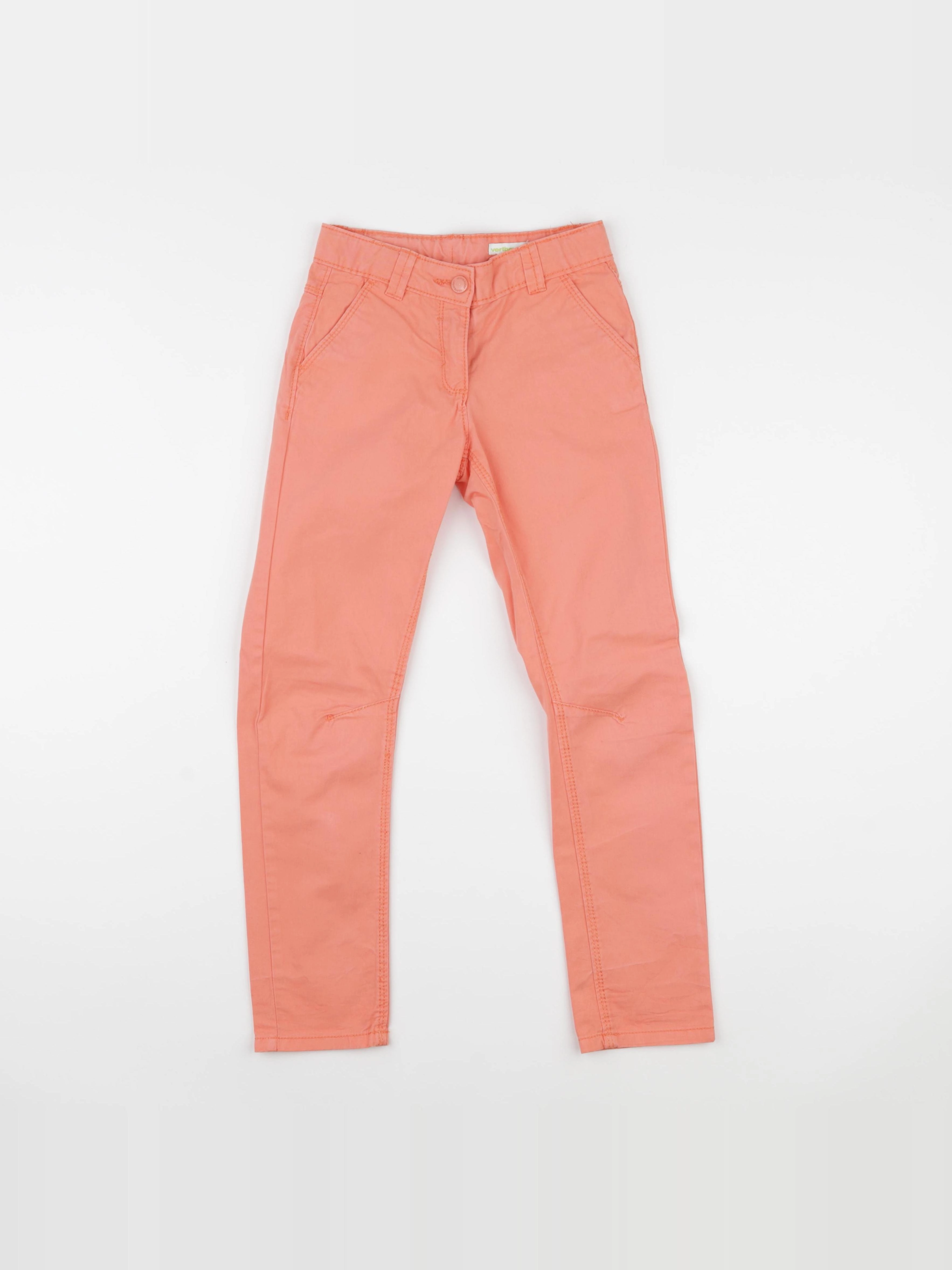 Vertbaudet - pantalon orange - 8 ans