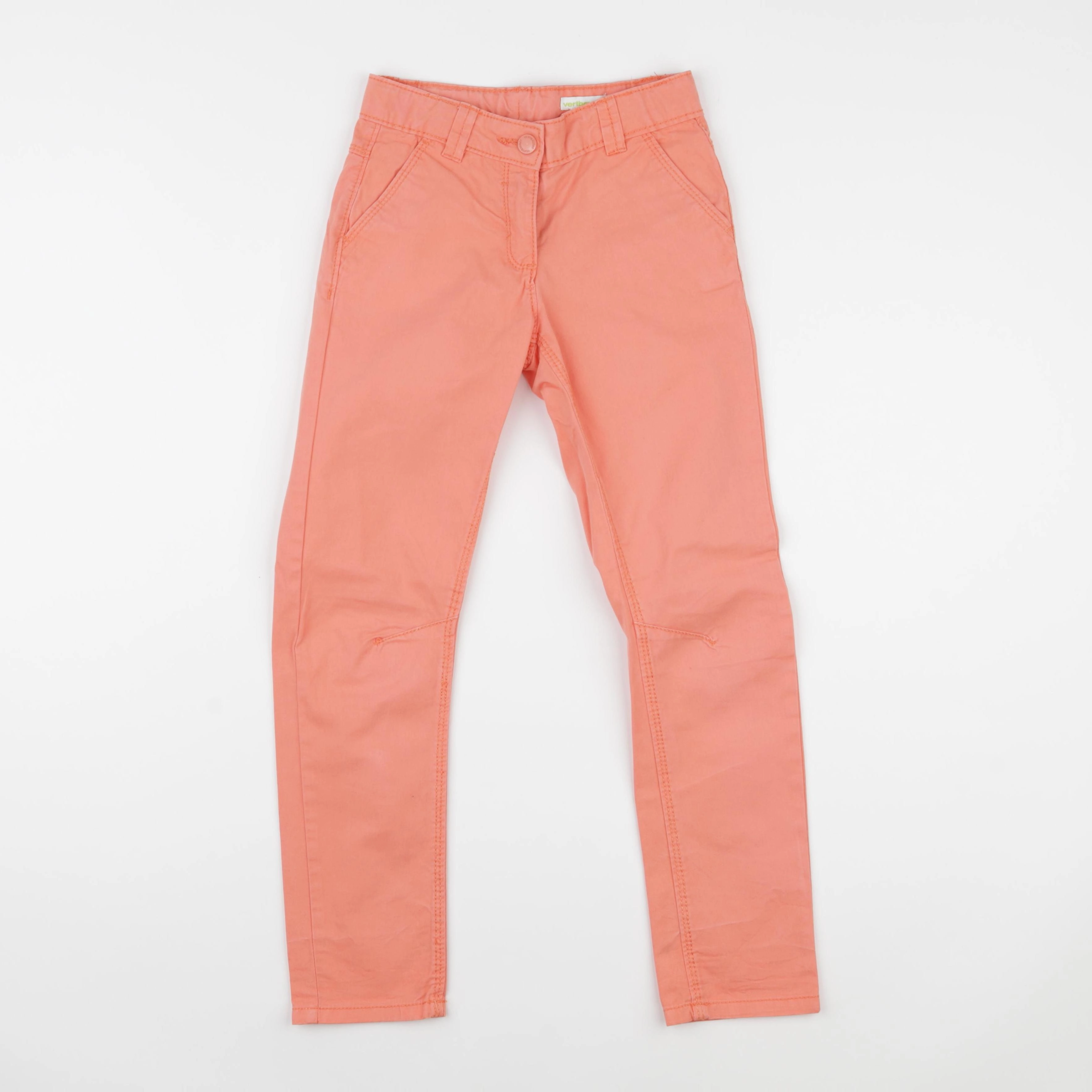 Vertbaudet - pantalon orange - 8 ans