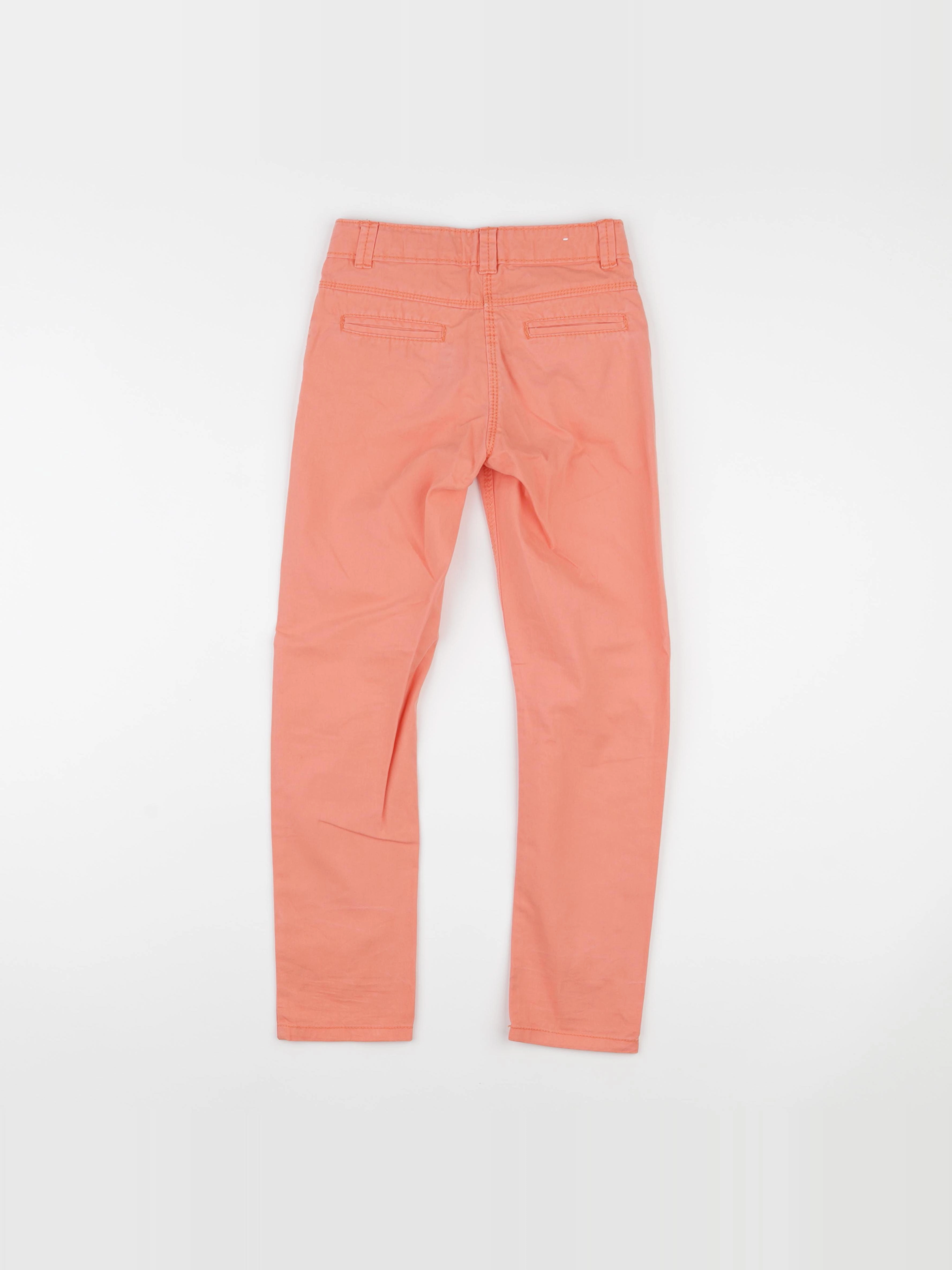 Vertbaudet - pantalon orange - 8 ans