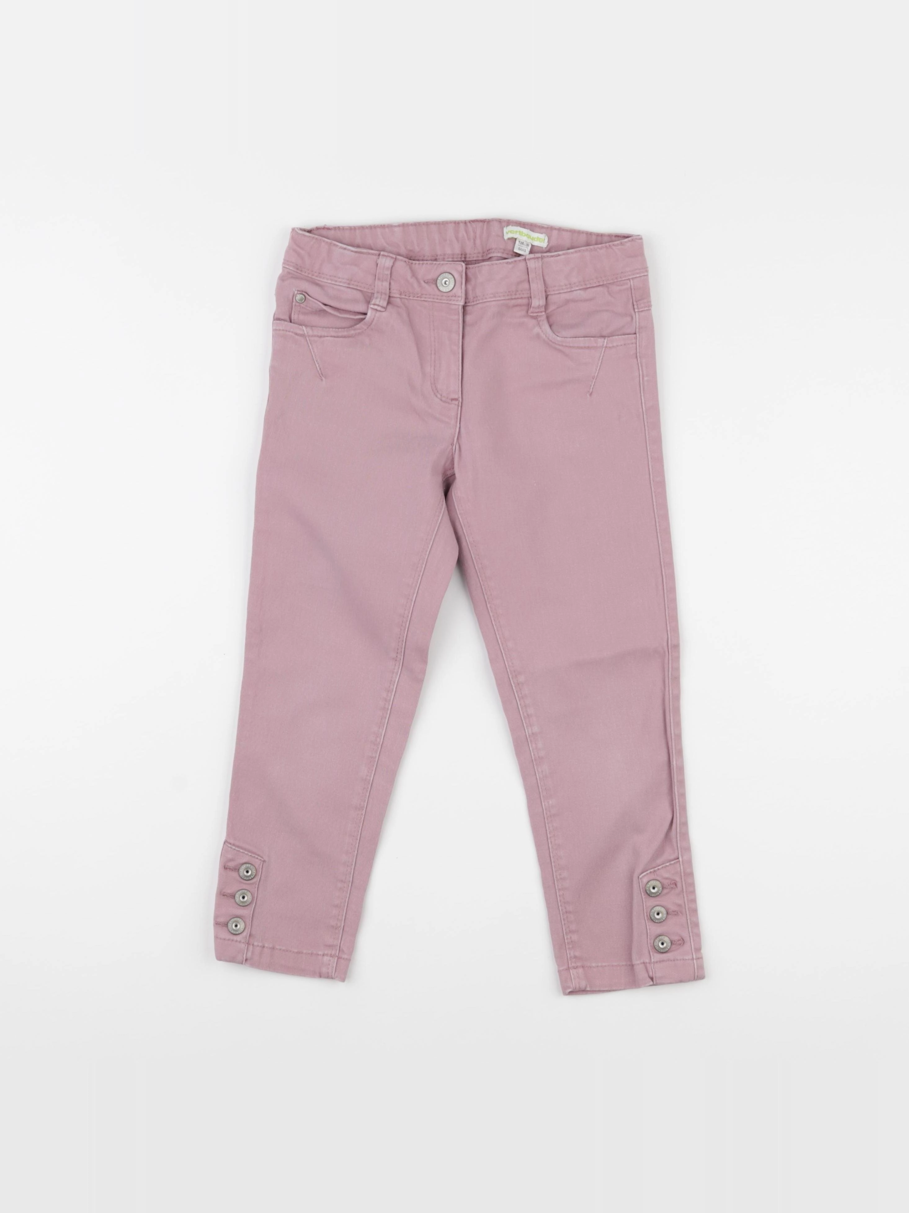 Vertbaudet - pantacourt violet - 8 ans