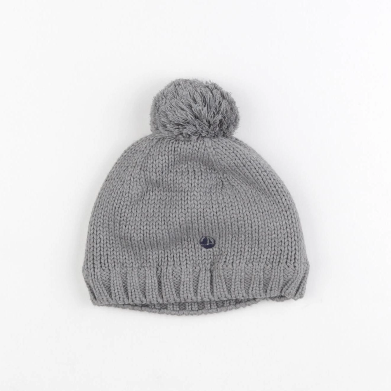 Petit Bateau - bonnet gris - 2/3 ans