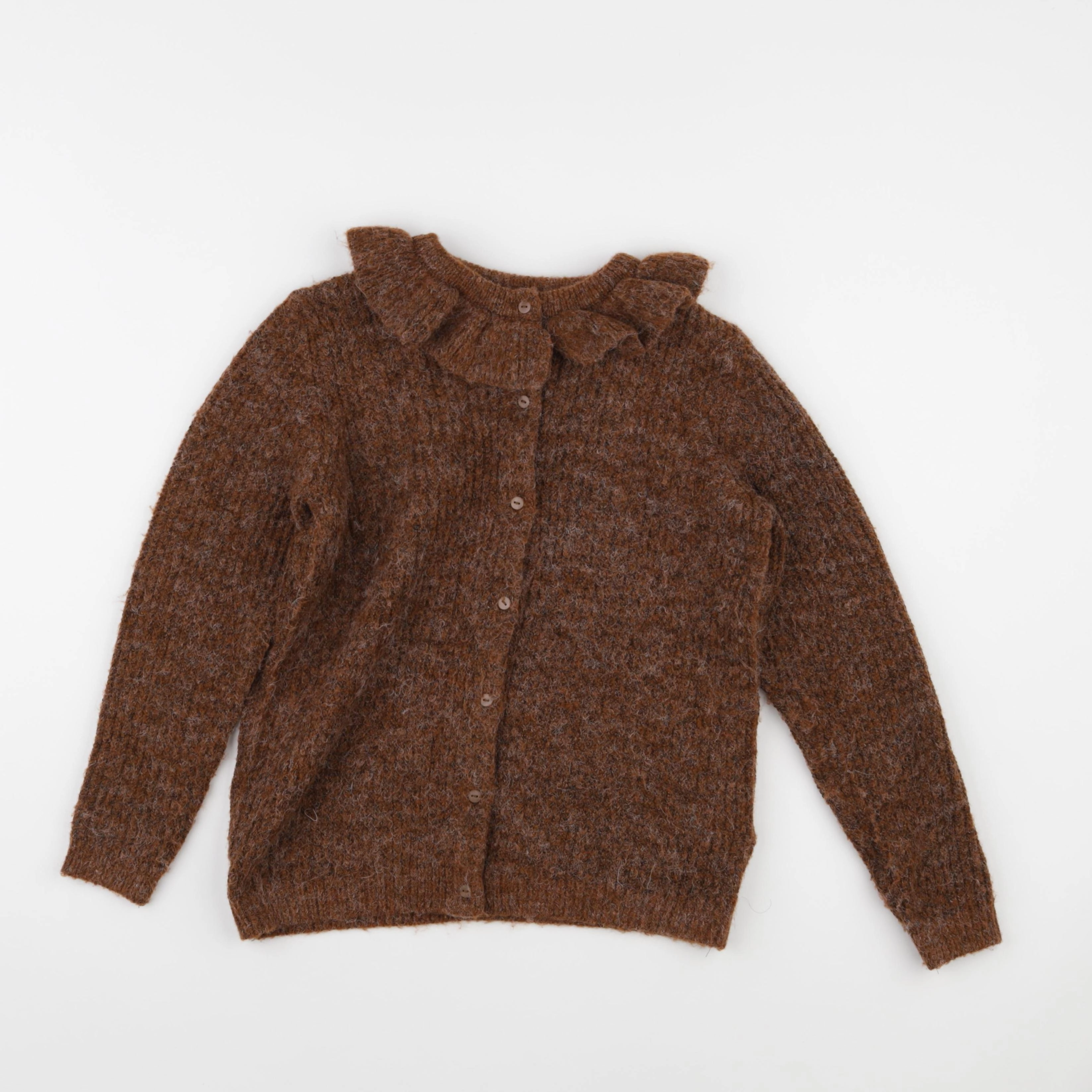 Vertbaudet - gilet marron - 10 ans