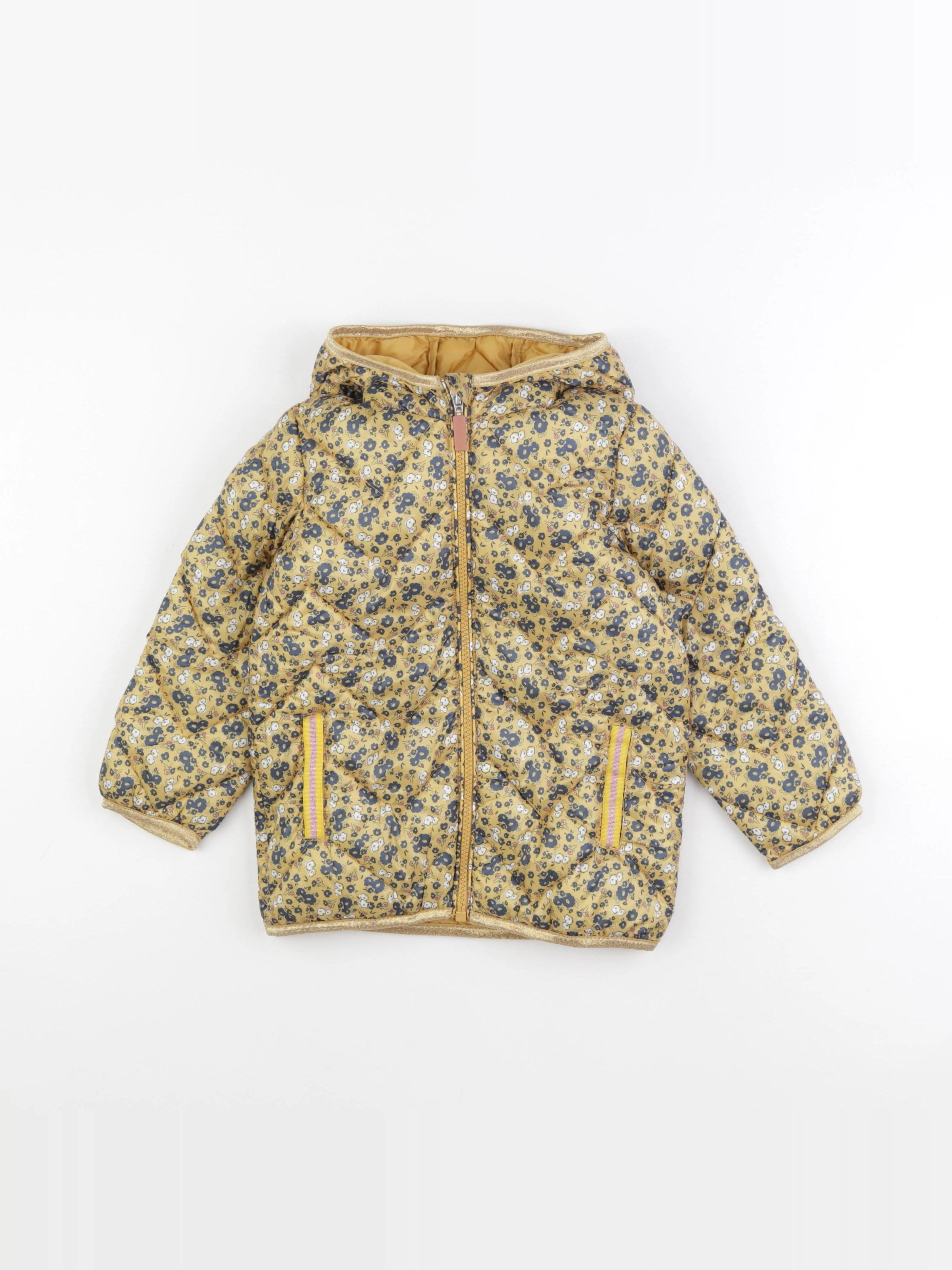 Vertbaudet - doudoune jaune - 5 ans