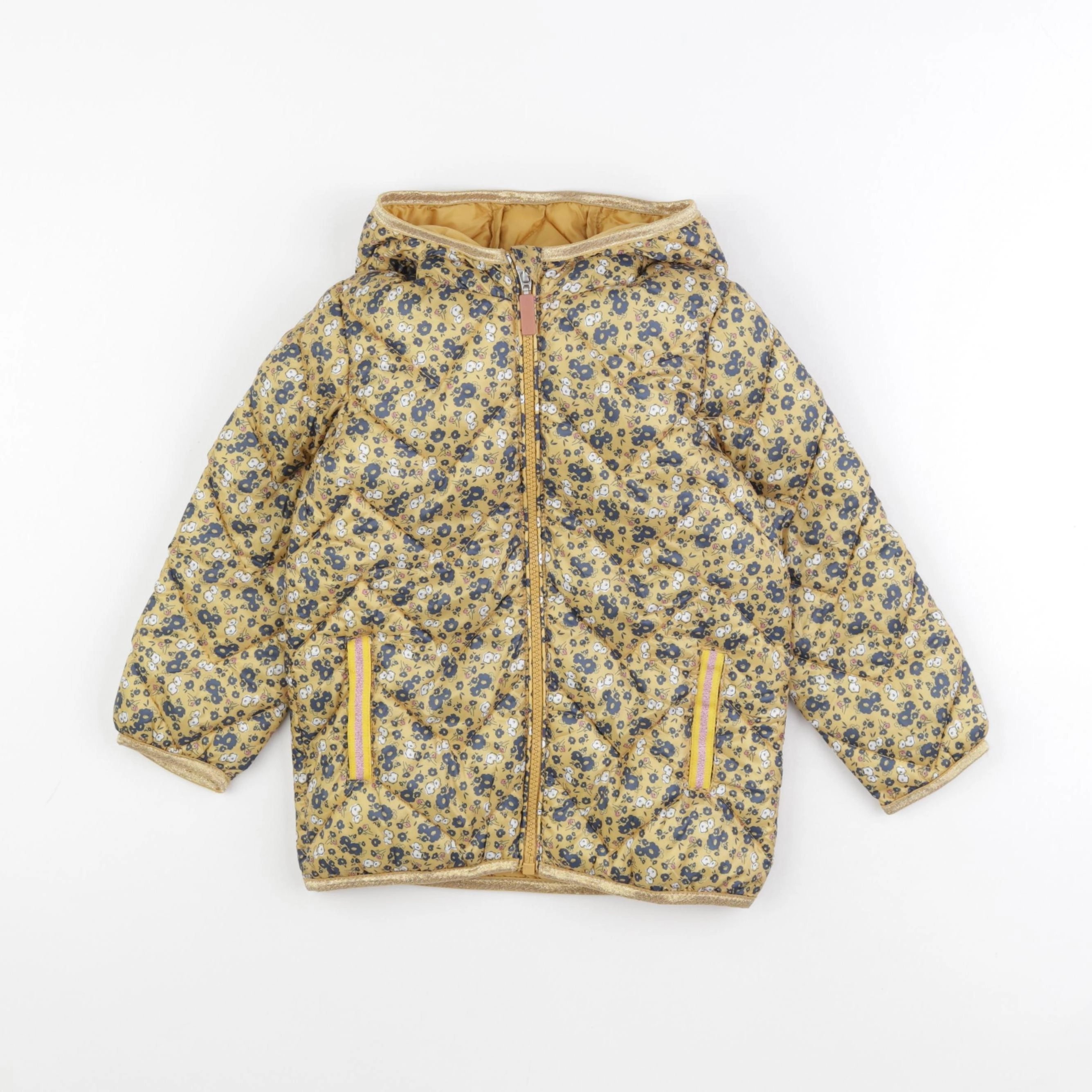 Vertbaudet - doudoune jaune - 5 ans