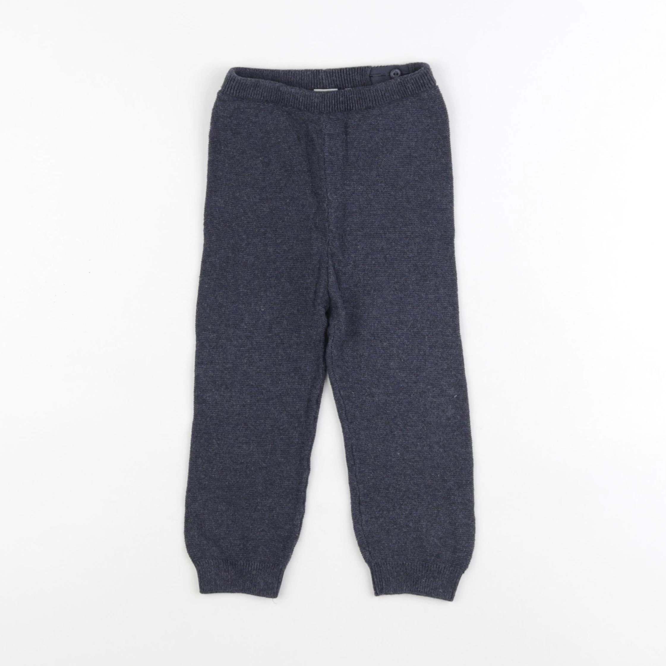 H&M - legging gris - 12/18 mois