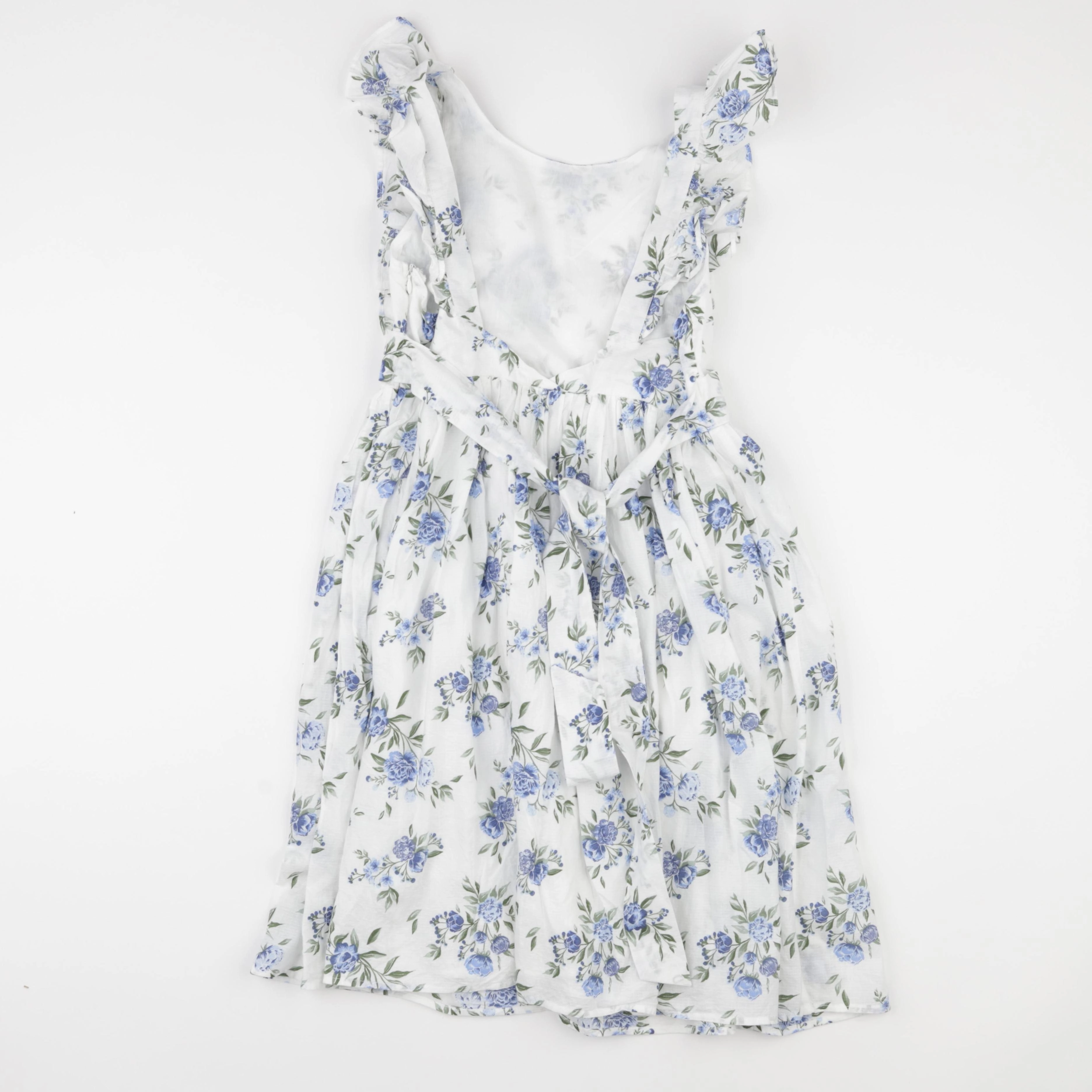 Vertbaudet - robe bleu, blanc - 10/12 ans