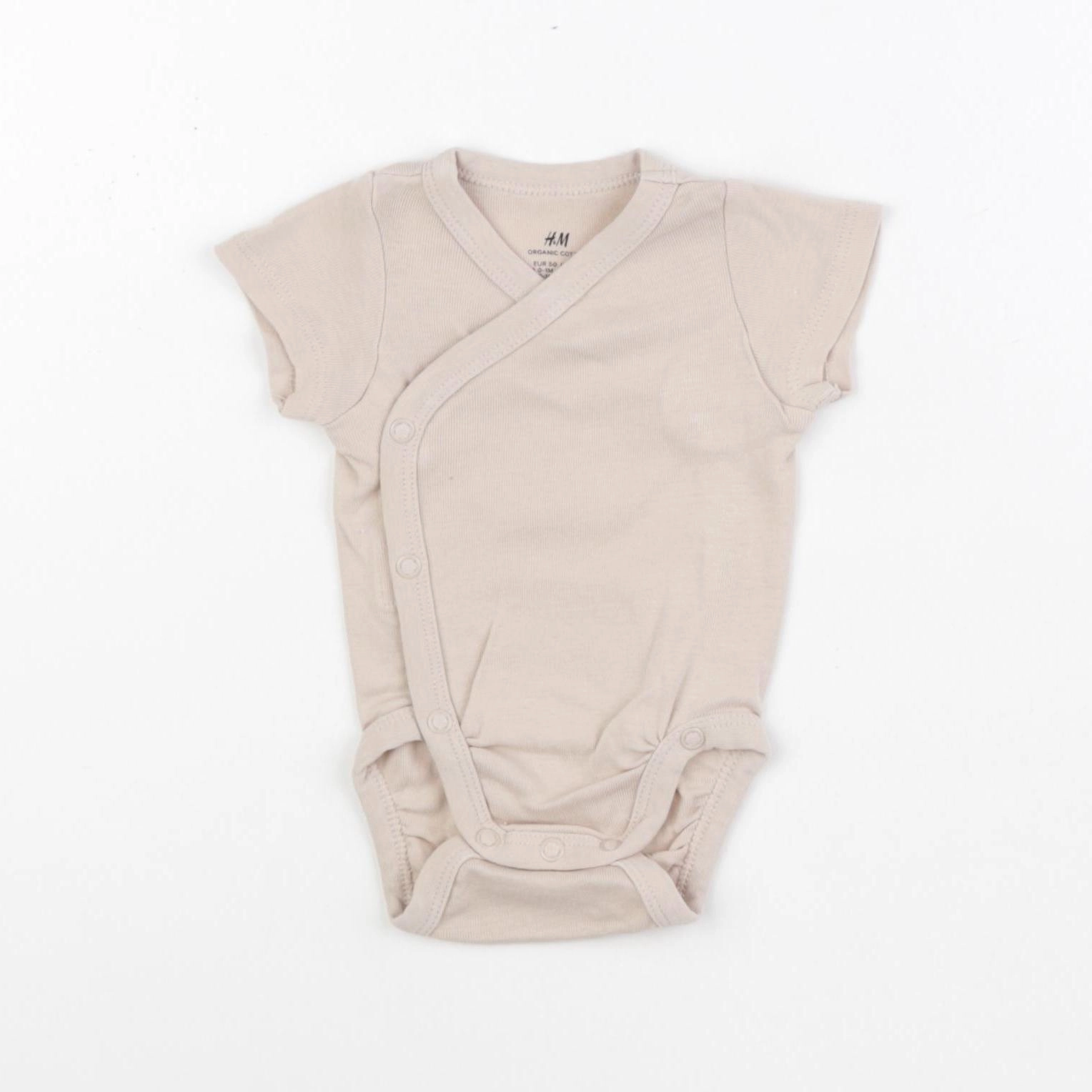 H&M - body beige - 0/1 mois