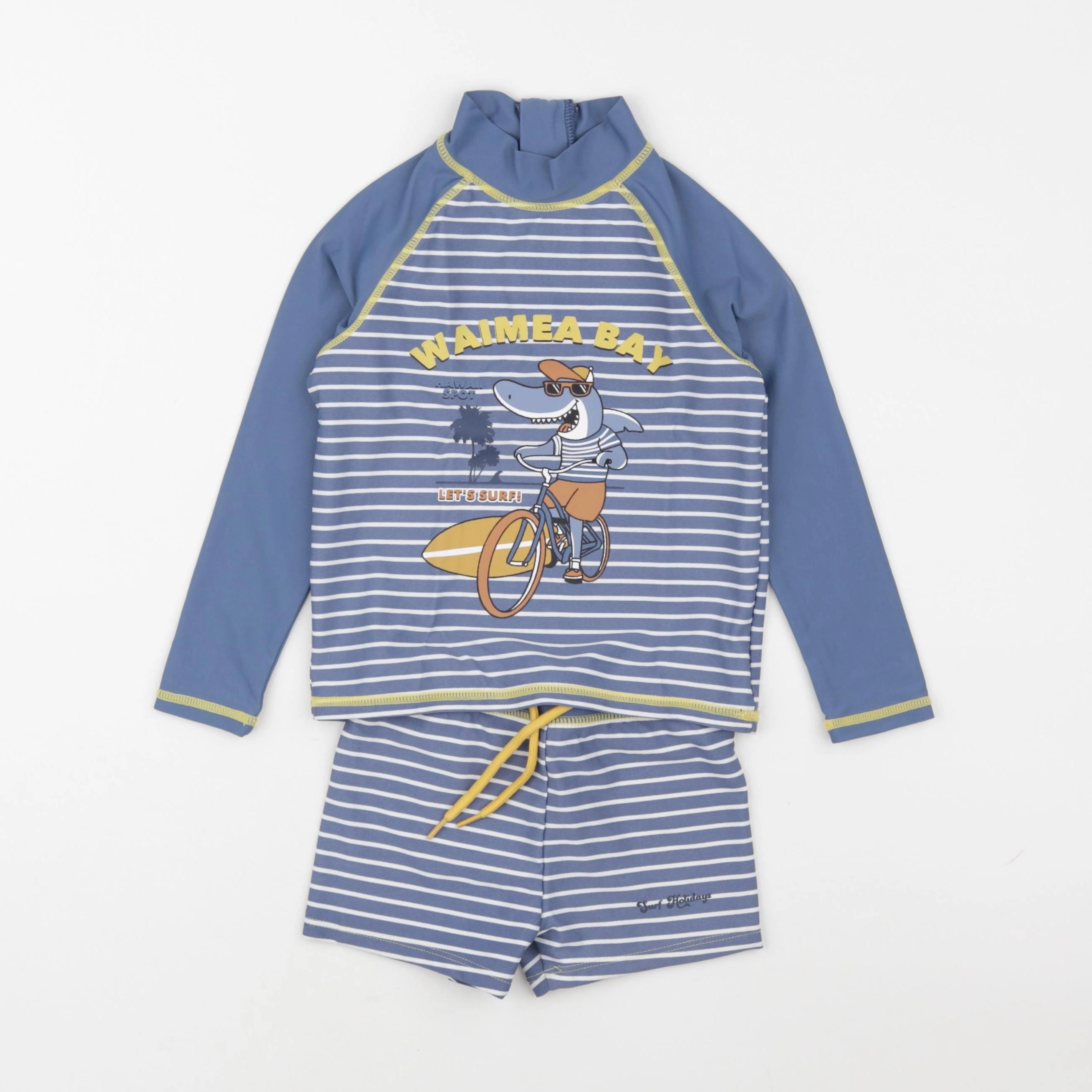 Vertbaudet - ensemble de bain bleu - 4 ans