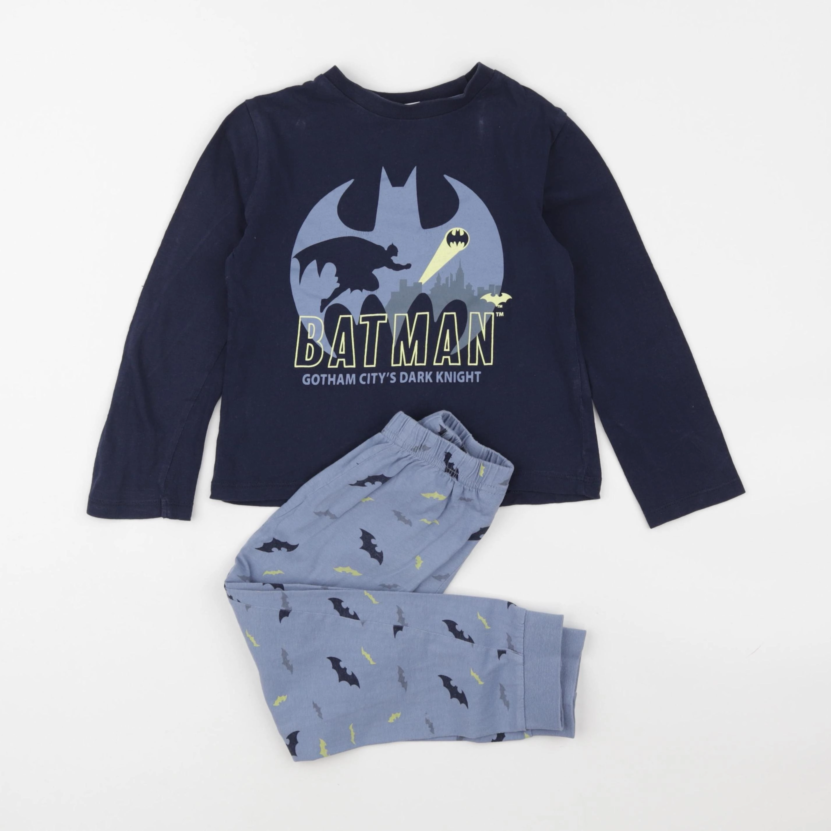 Vertbaudet - pyjama coton bleu - 5 ans