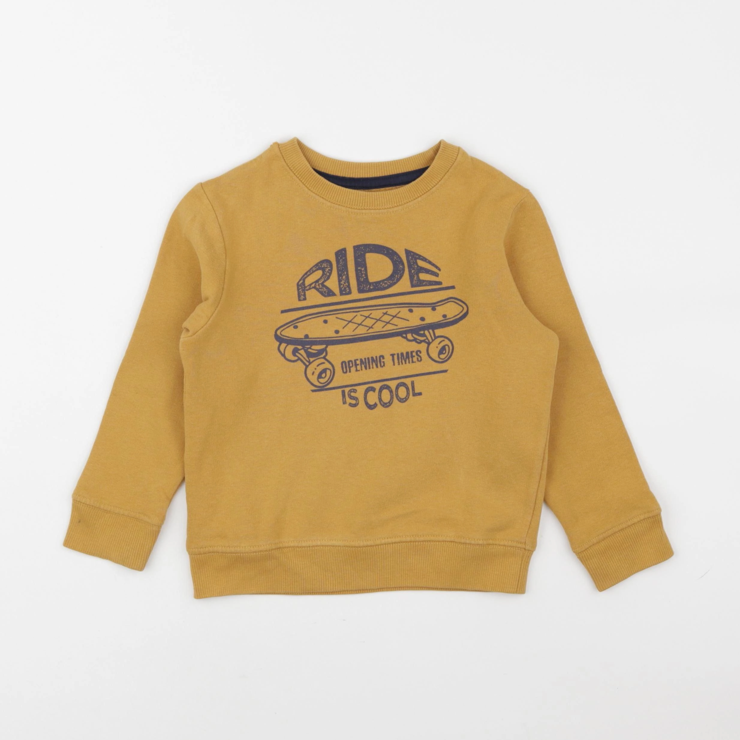 Vertbaudet - sweat jaune - 4 ans