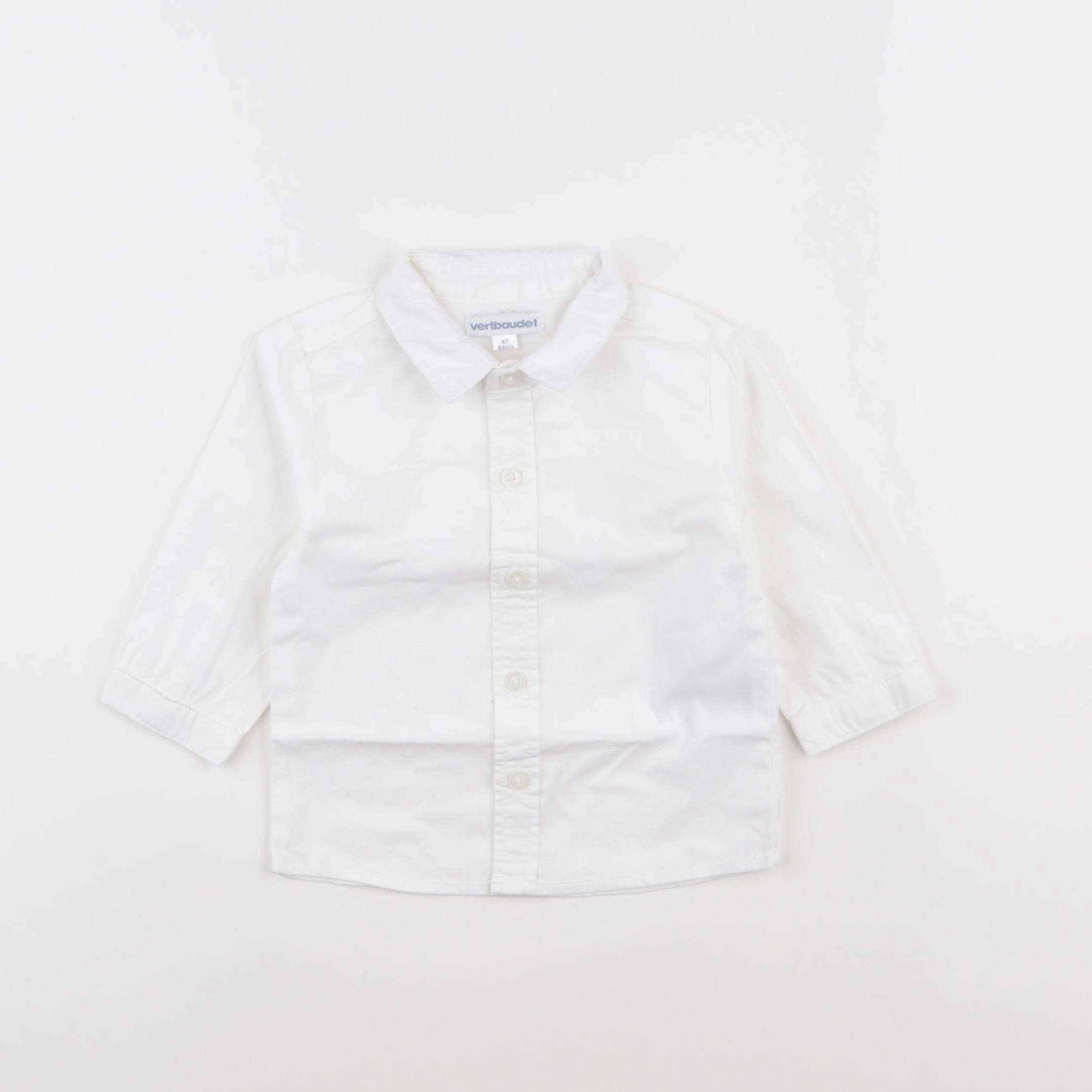 Vertbaudet - chemise blanc - 6 mois