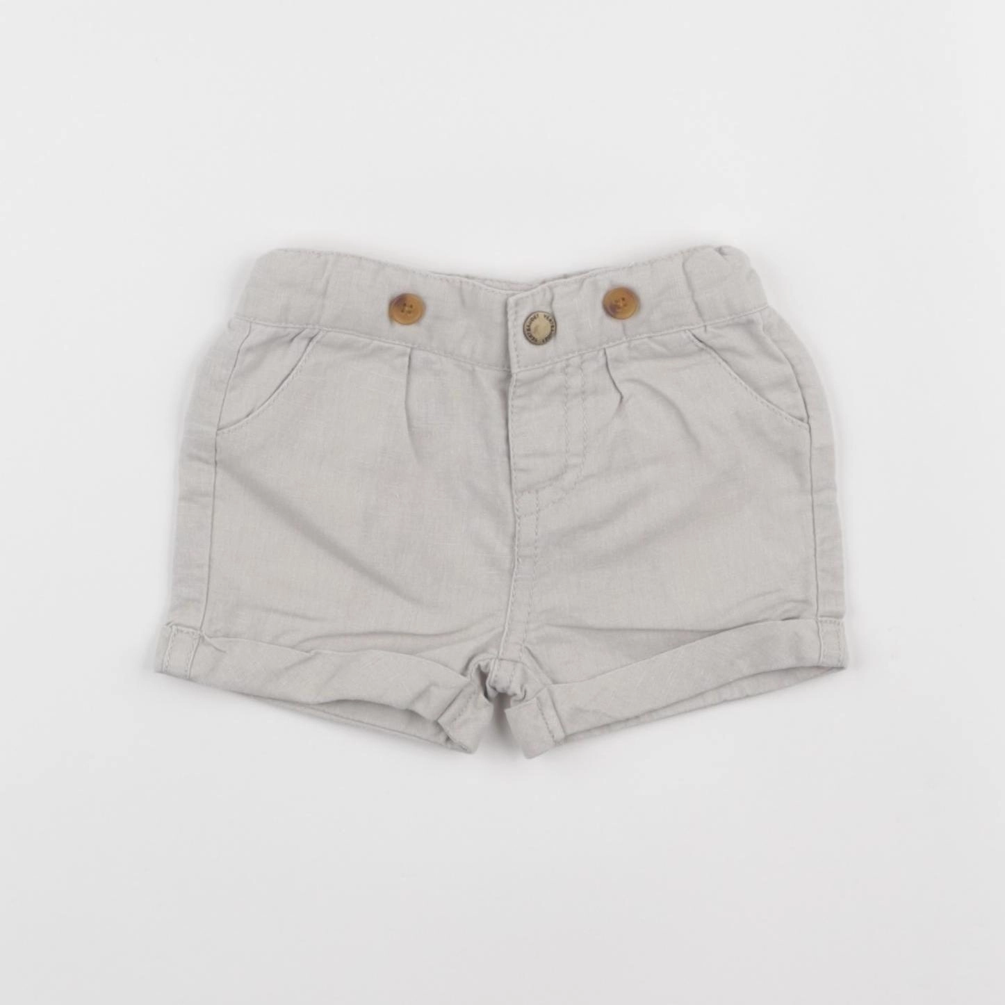 Vertbaudet - short beige - 3 mois