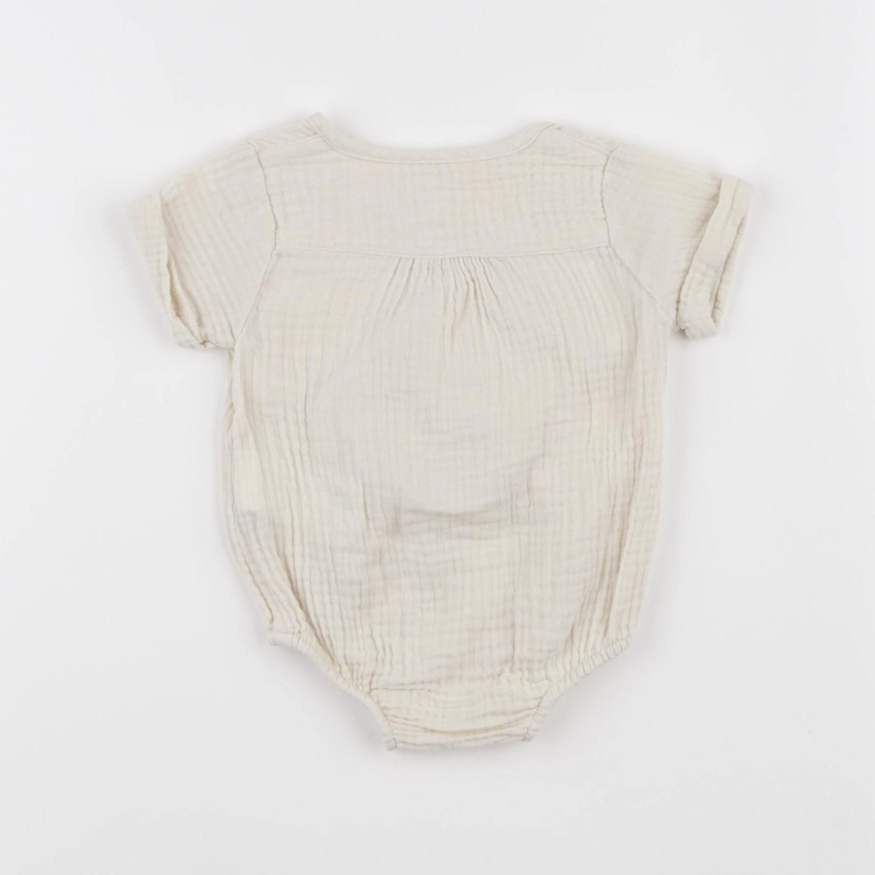 Vertbaudet - combinaison beige - 1 mois
