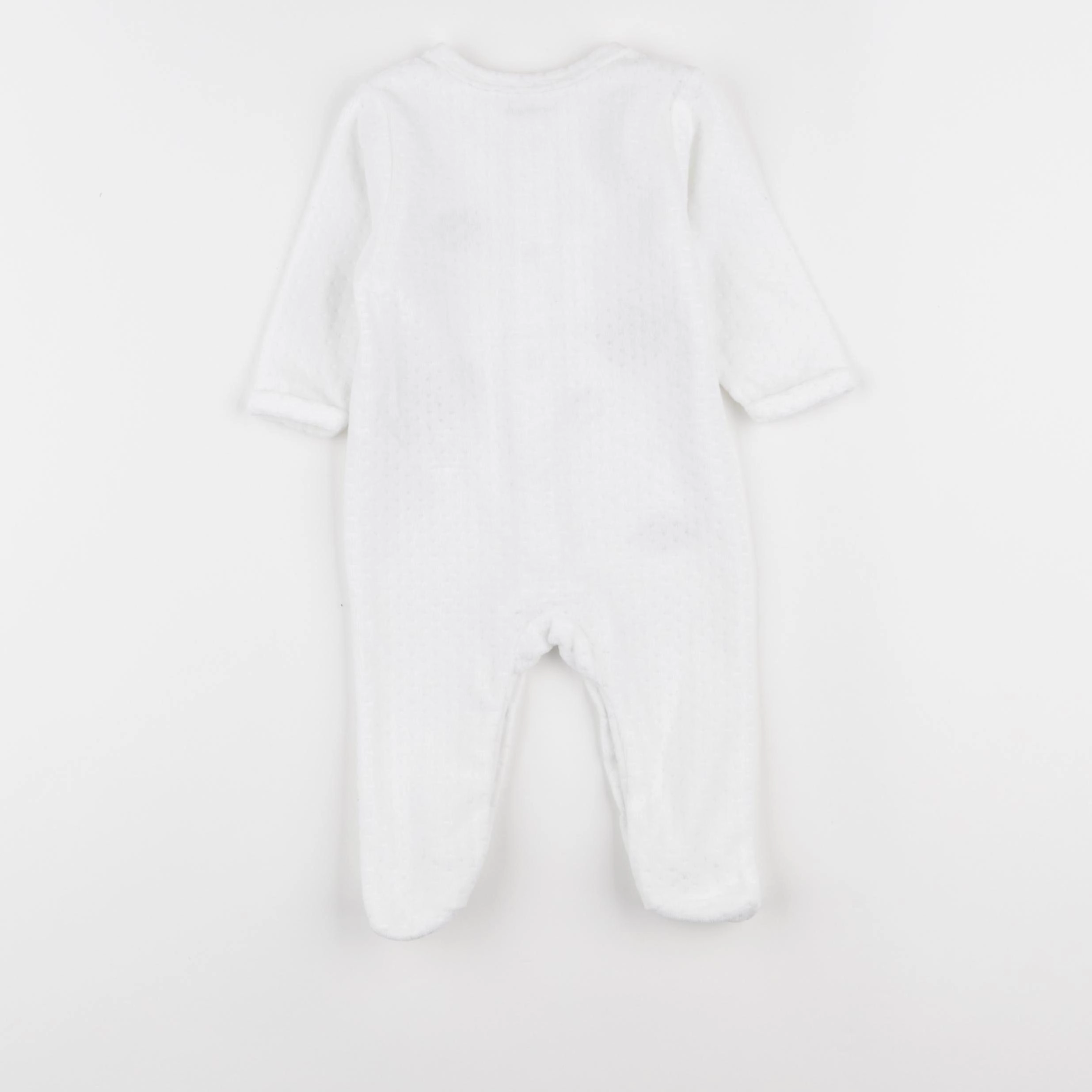 Vertbaudet - pyjama velours blanc - 3 mois