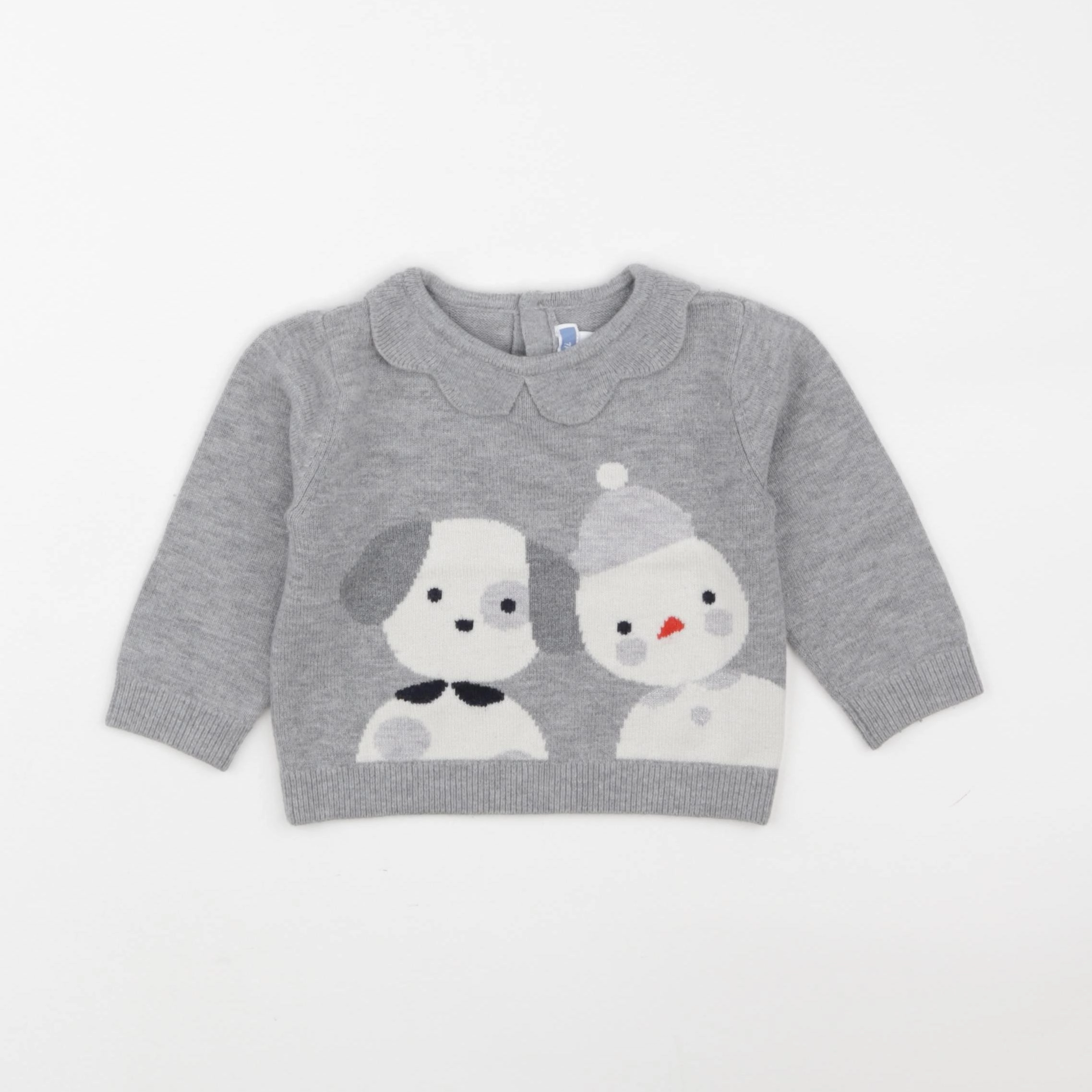 Jacadi - pull gris - 12 mois