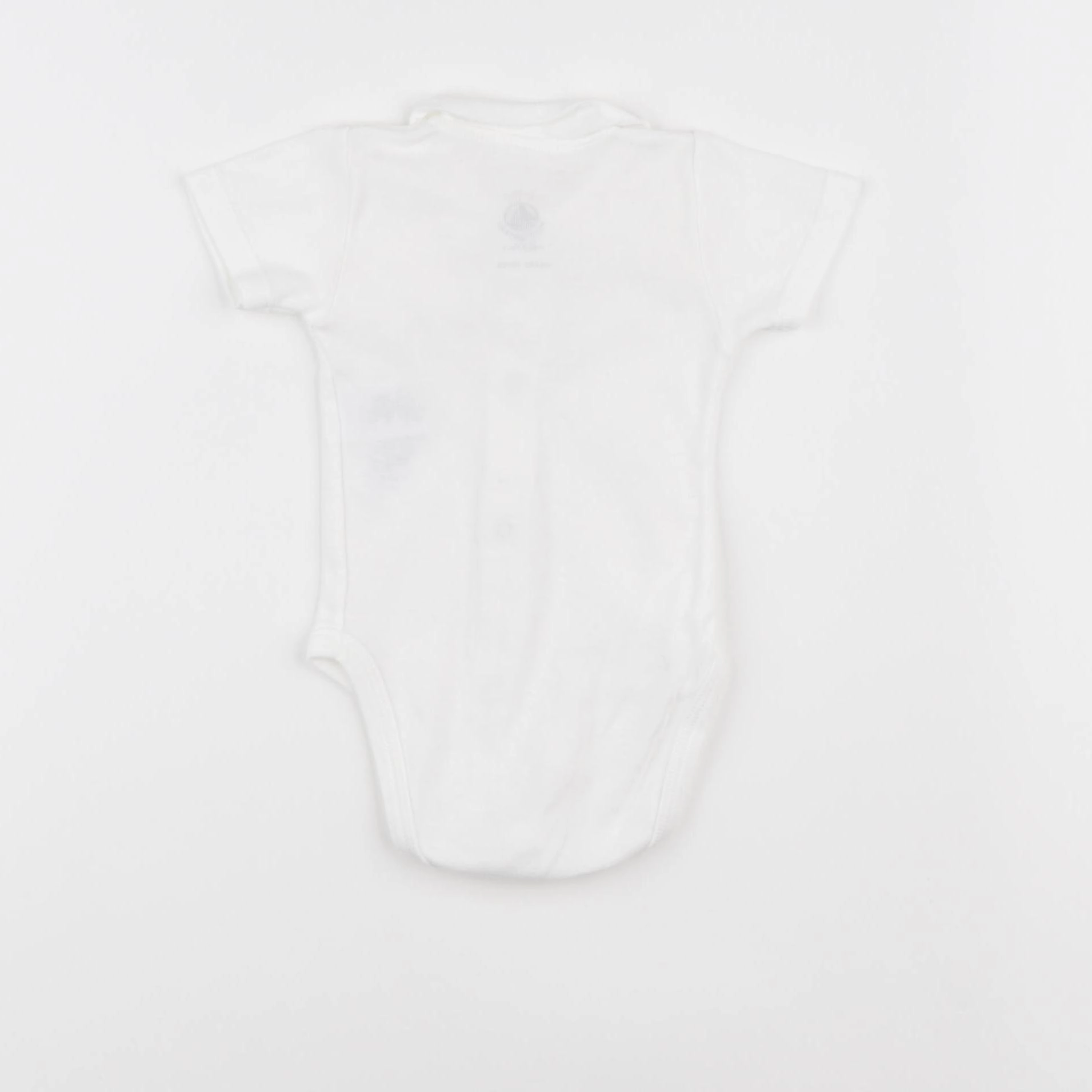 Petit Bateau - body à col blanc - 3 mois