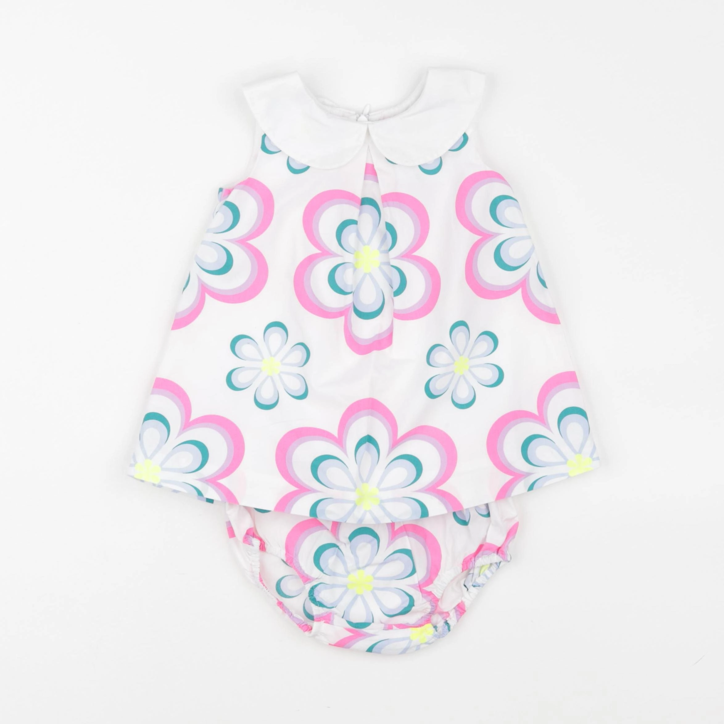 Jacadi - robe blanc, multicolore - 6 mois