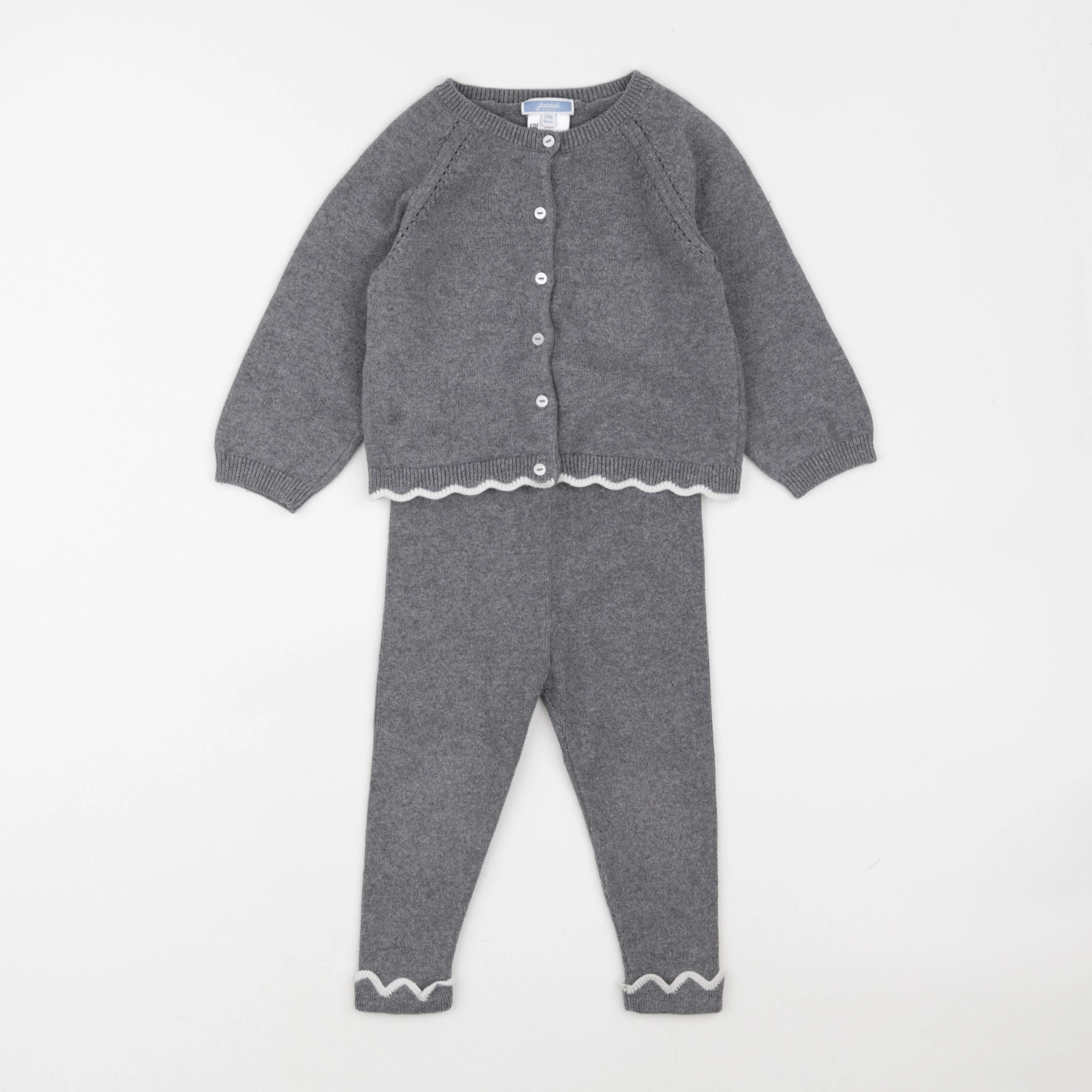 Jacadi - ensemble gris - 24 mois