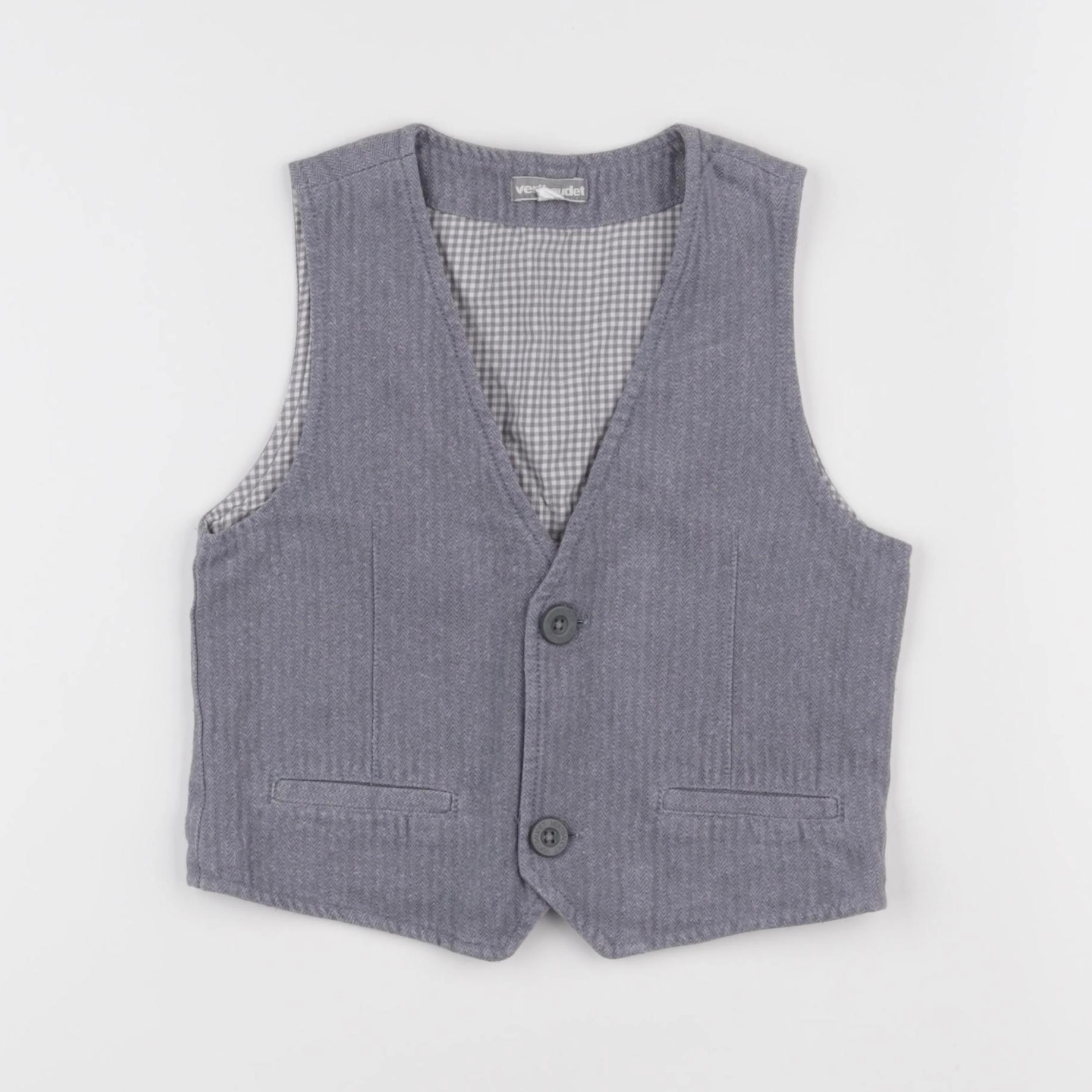 Vertbaudet - gilet gris - 4 ans