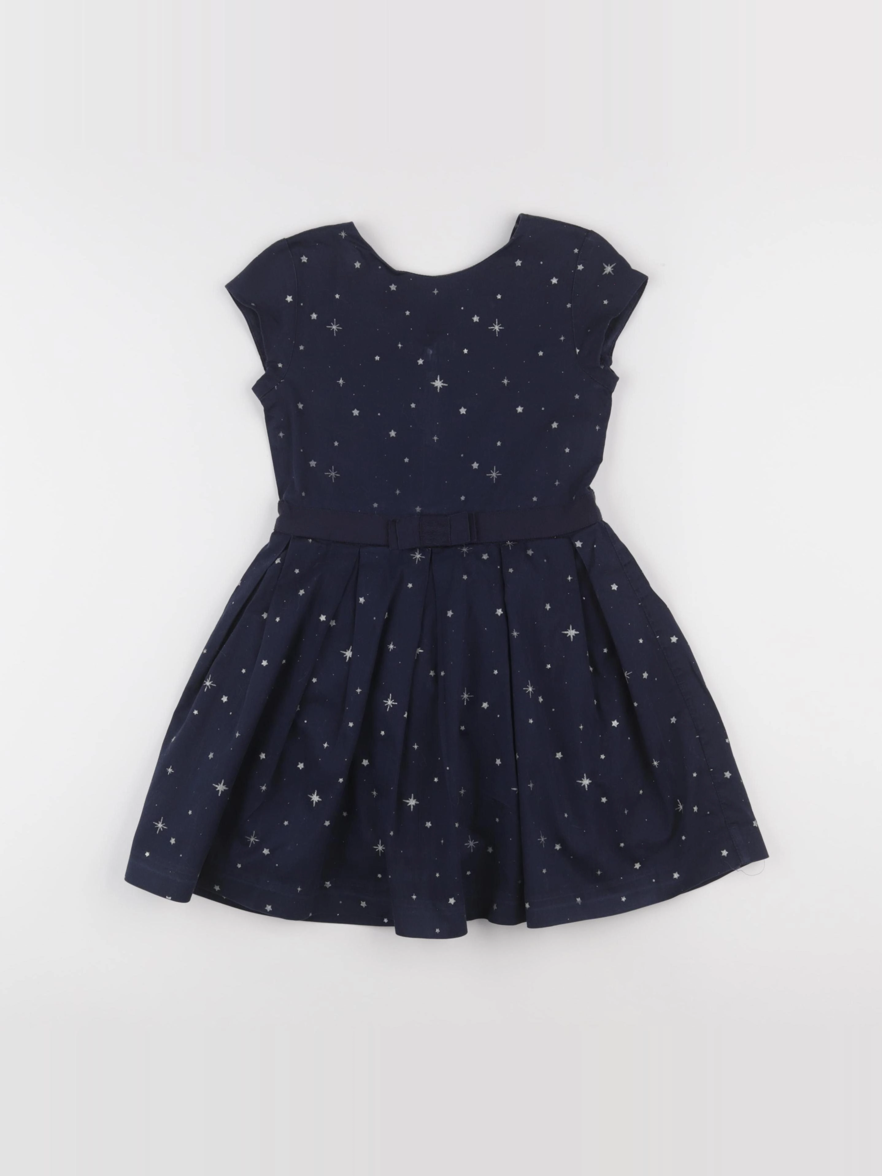 Vertbaudet - robe bleu, argent - 5 ans
