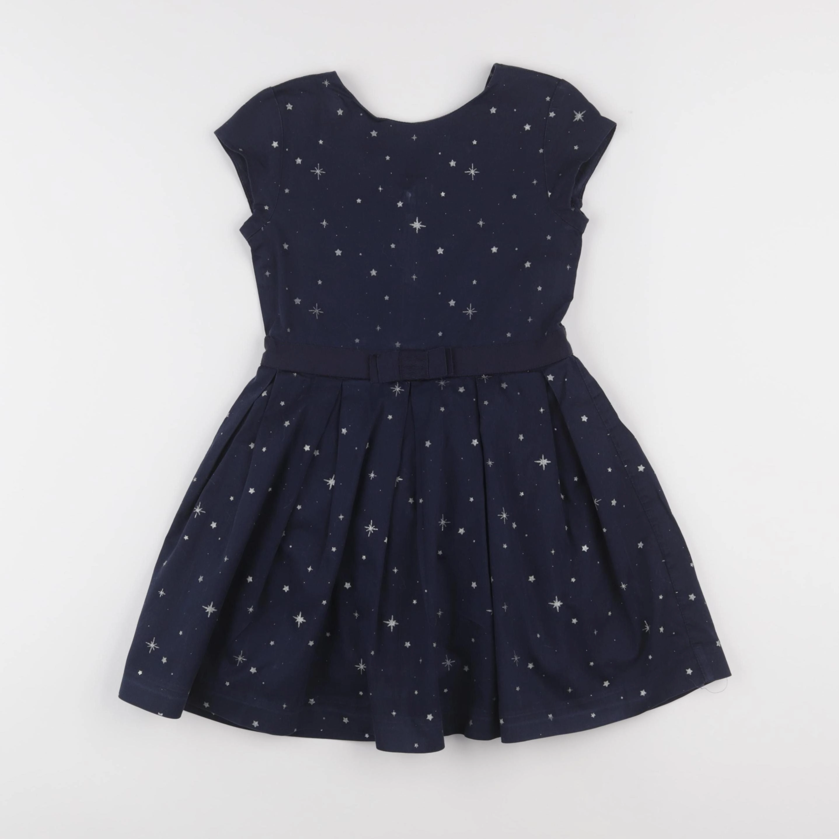Vertbaudet - robe bleu, argent - 5 ans