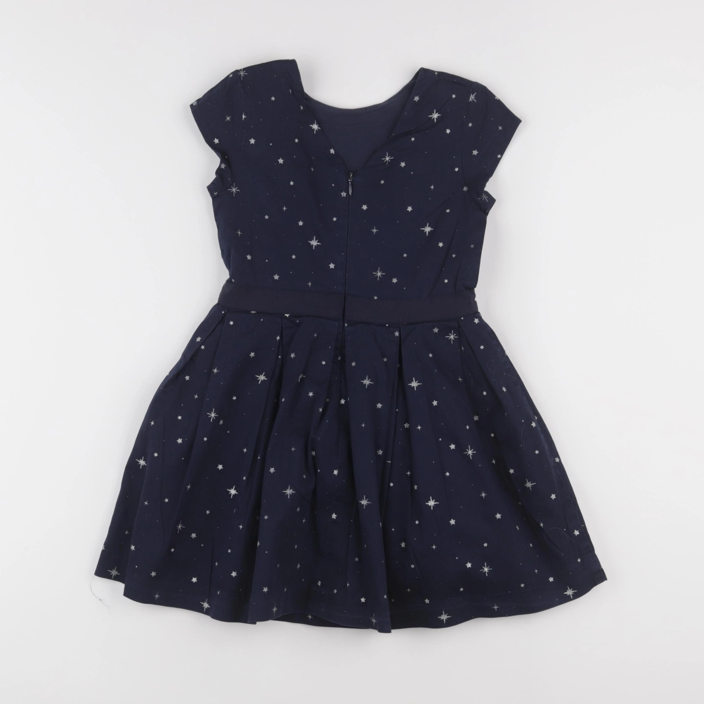 Vertbaudet - robe bleu, argent - 5 ans