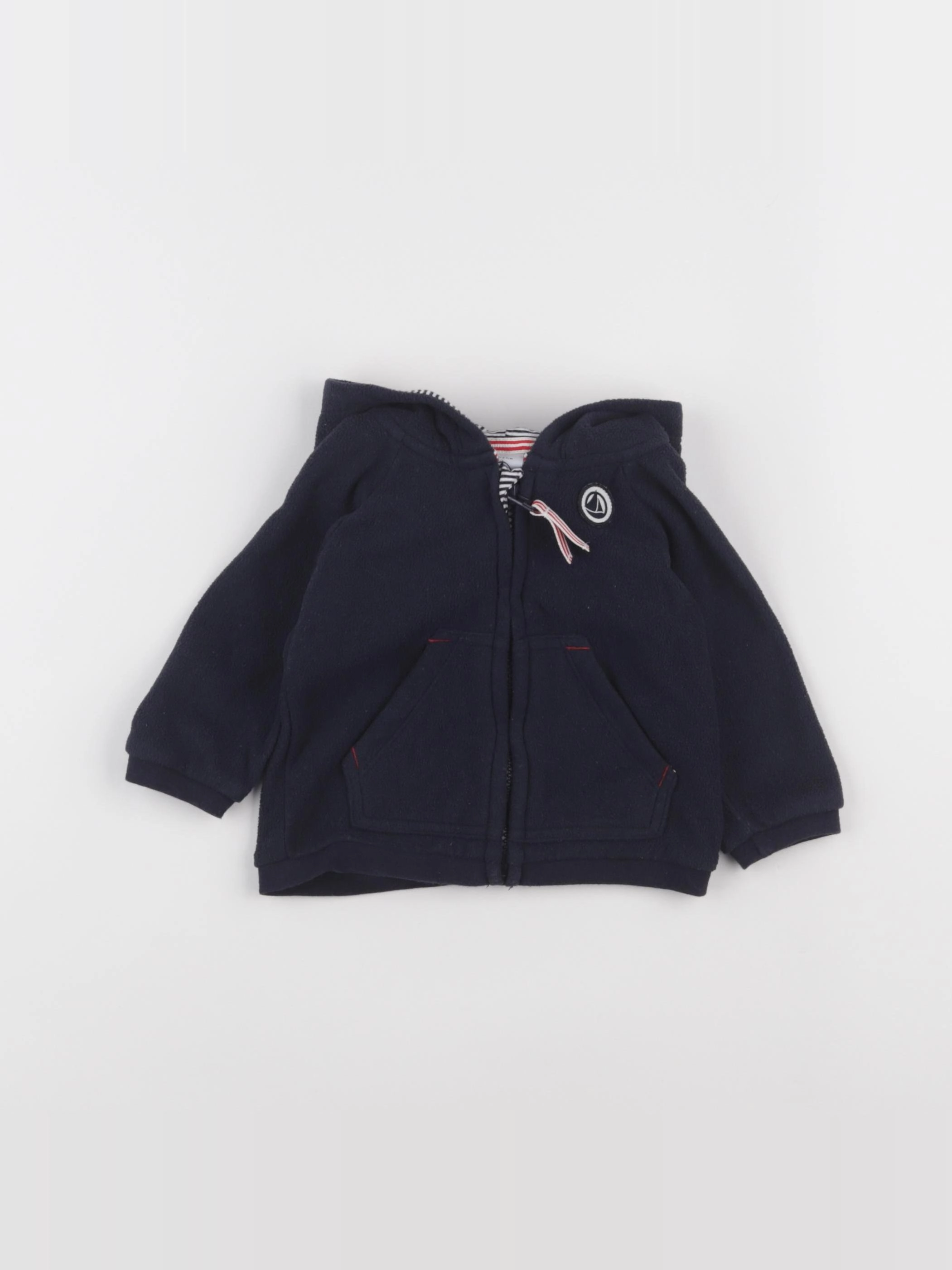 Petit Bateau - polaire bleu - 6 mois