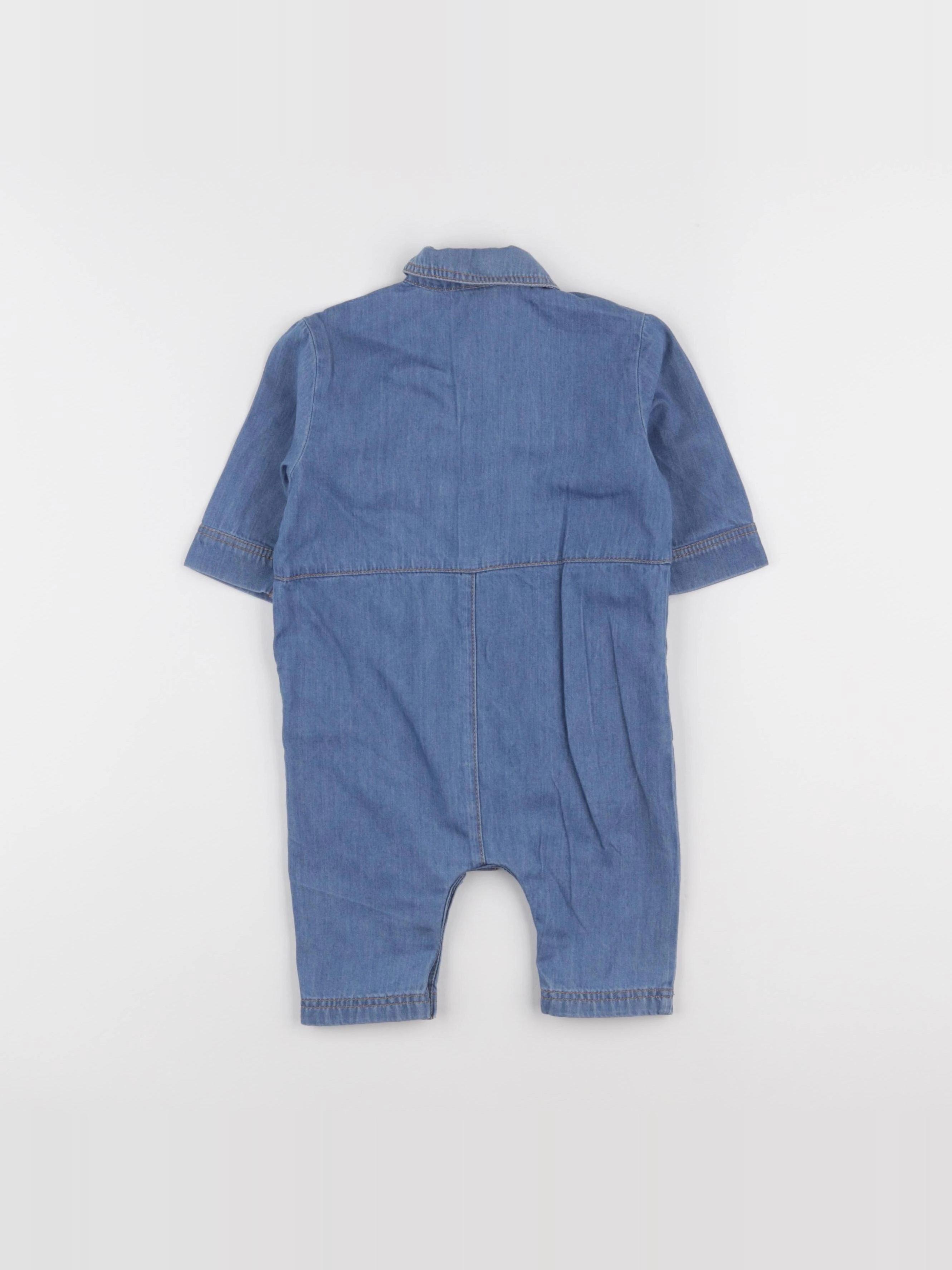 Petit Bateau - combinaison bleu - 6 mois