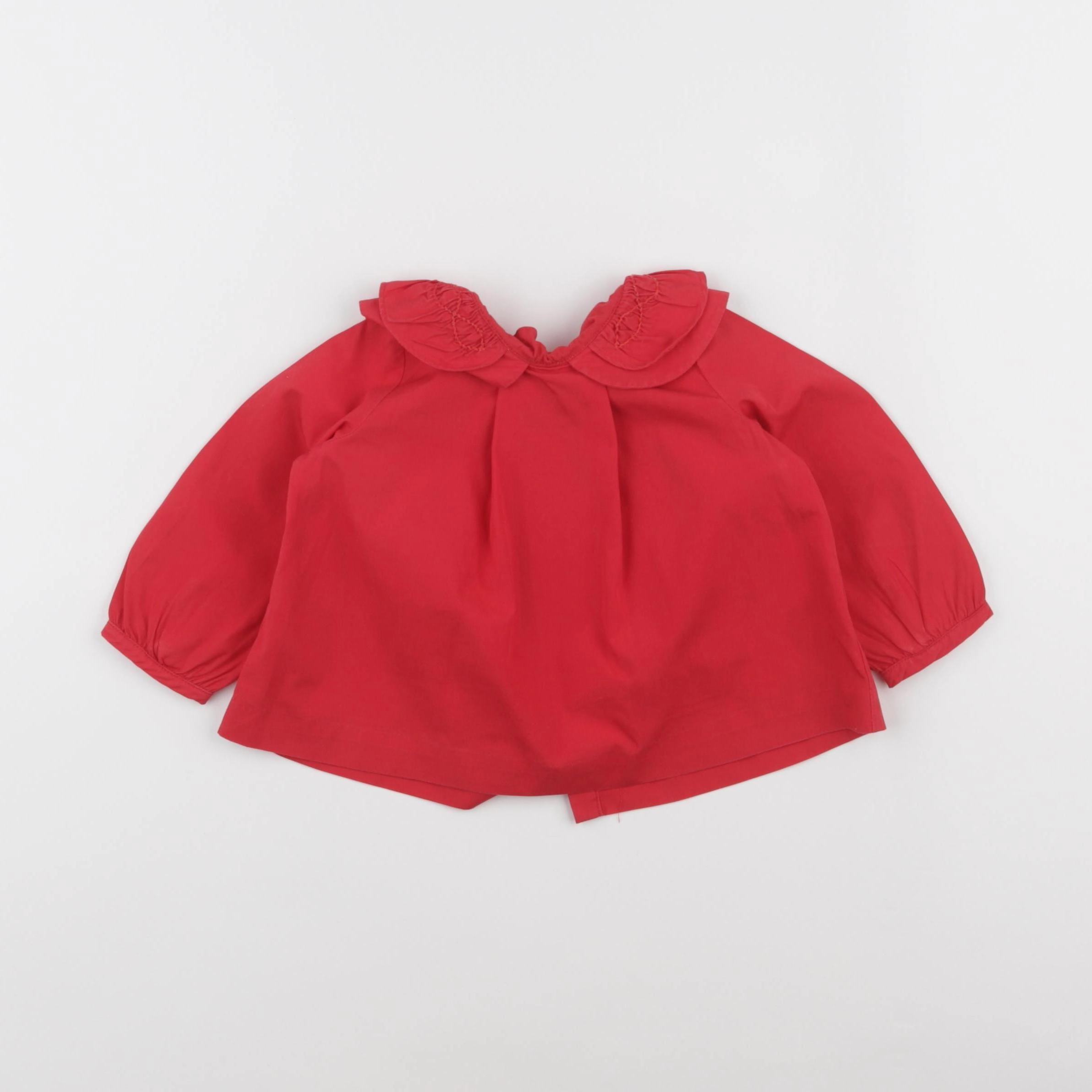 Jacadi - blouse rouge - 12 mois