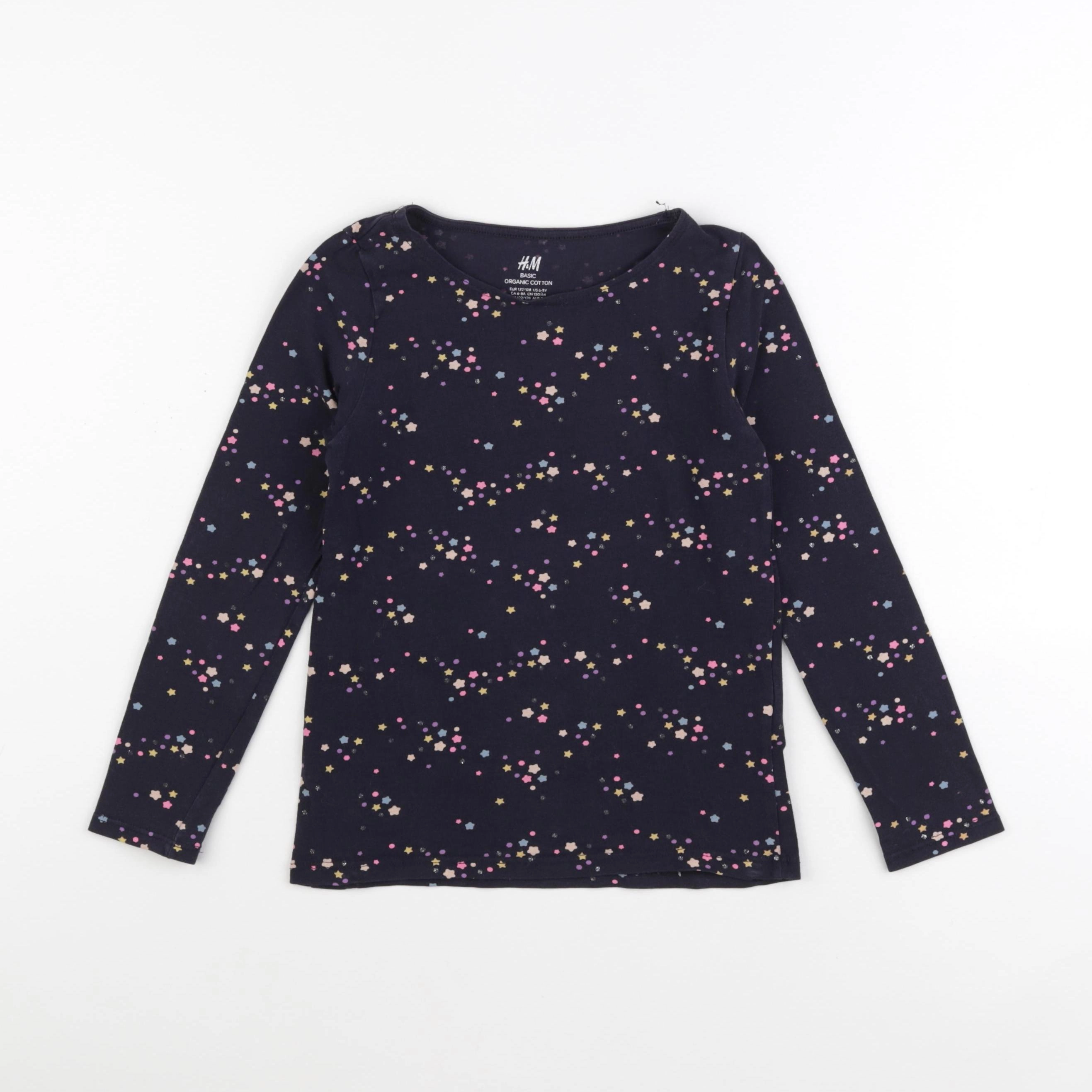 H&M - tee-shirt bleu - 8 ans