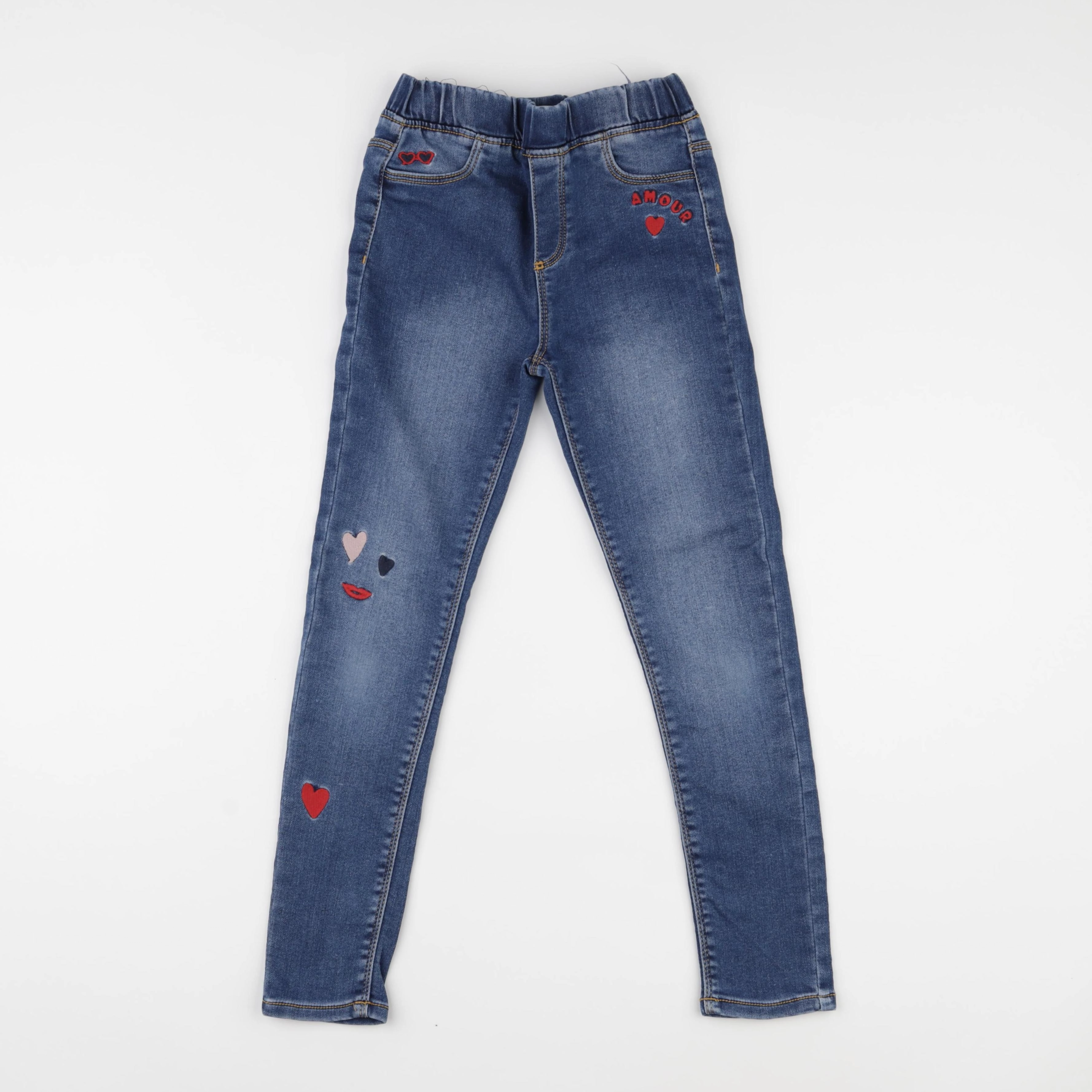 Vertbaudet - jegging bleu - 9 ans