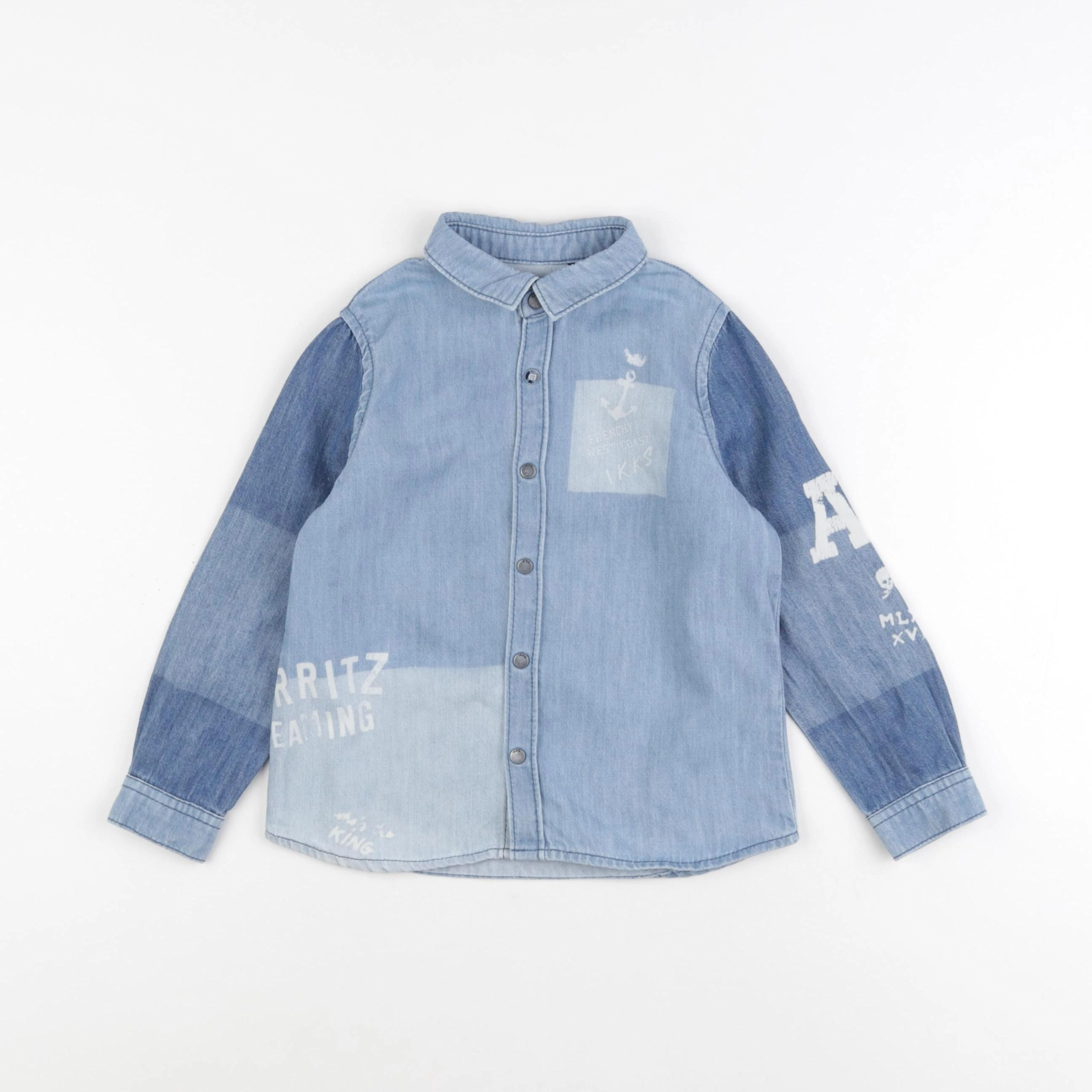 IKKS - chemise bleu - 3 ans