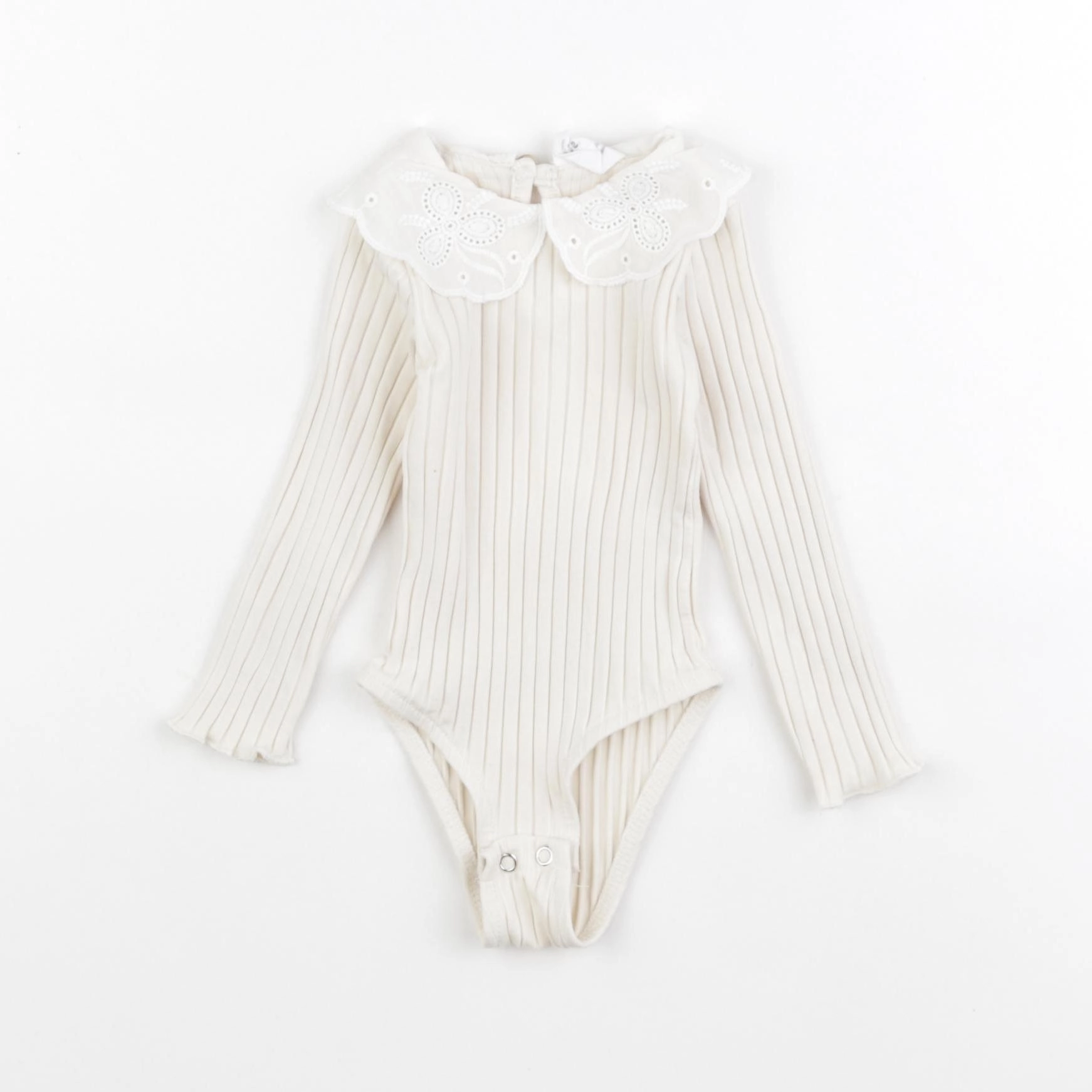 Zara - body à col beige - 6/9 mois