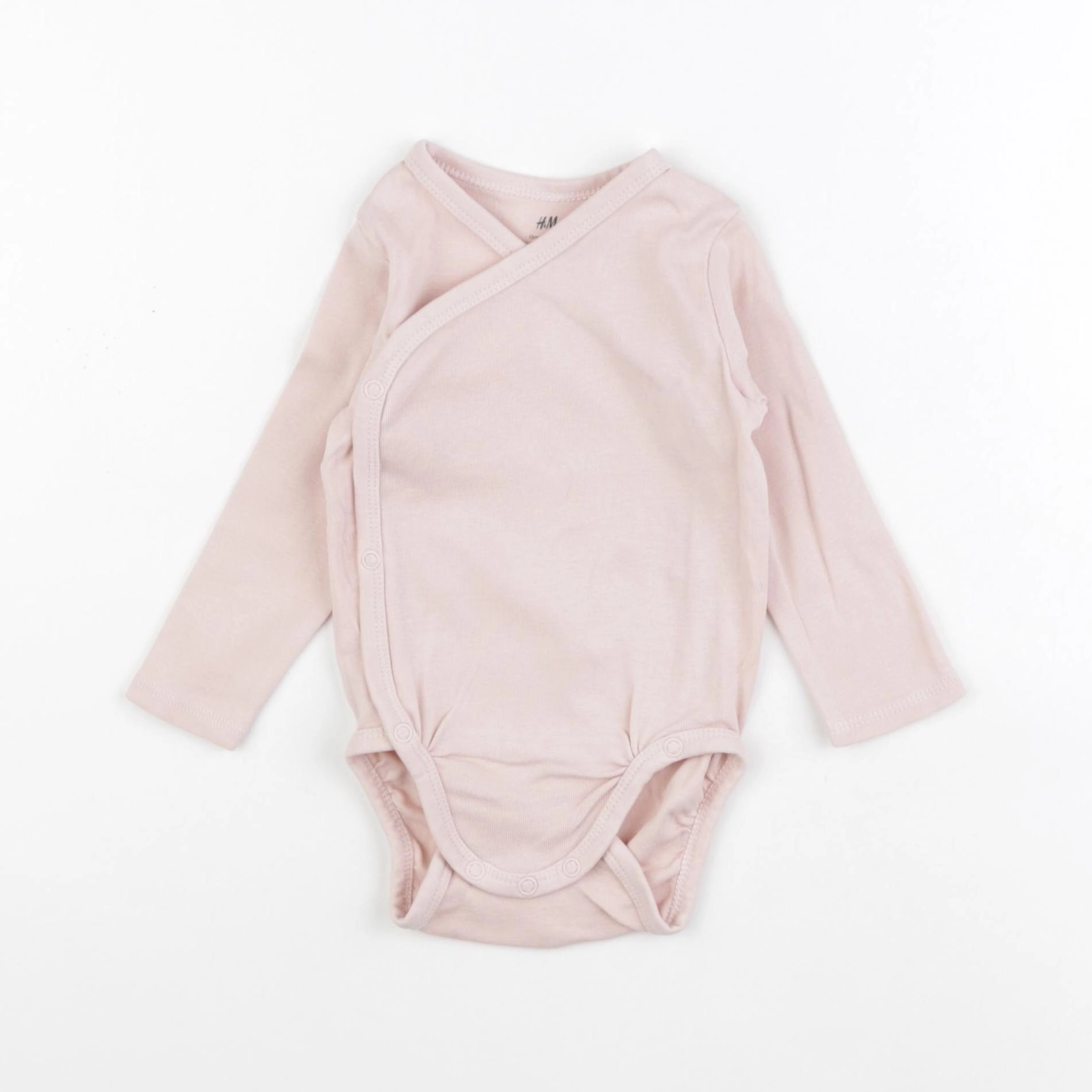 H&M - body rose - 6/9 mois
