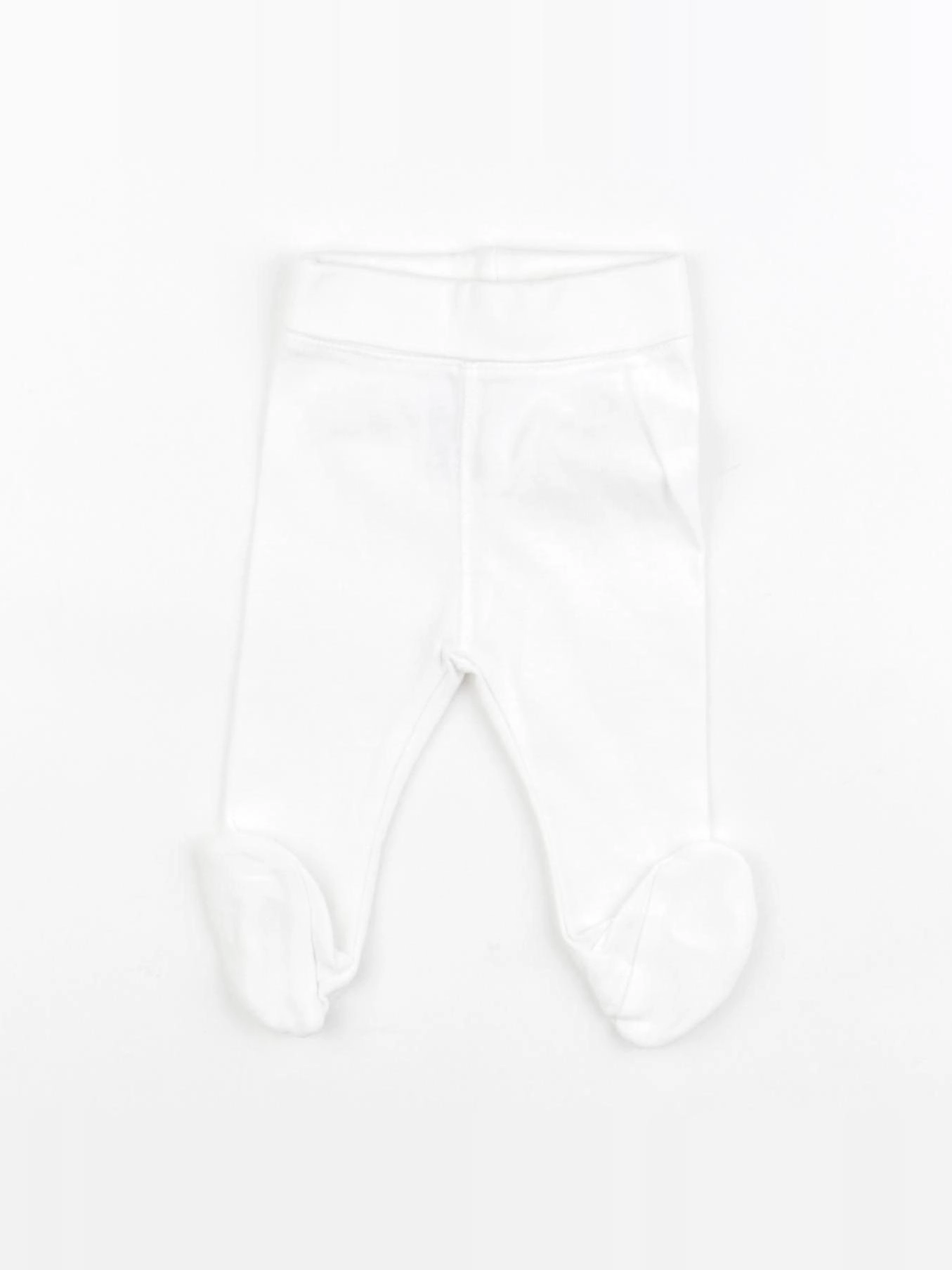 H&M - legging blanc - 0/1 mois