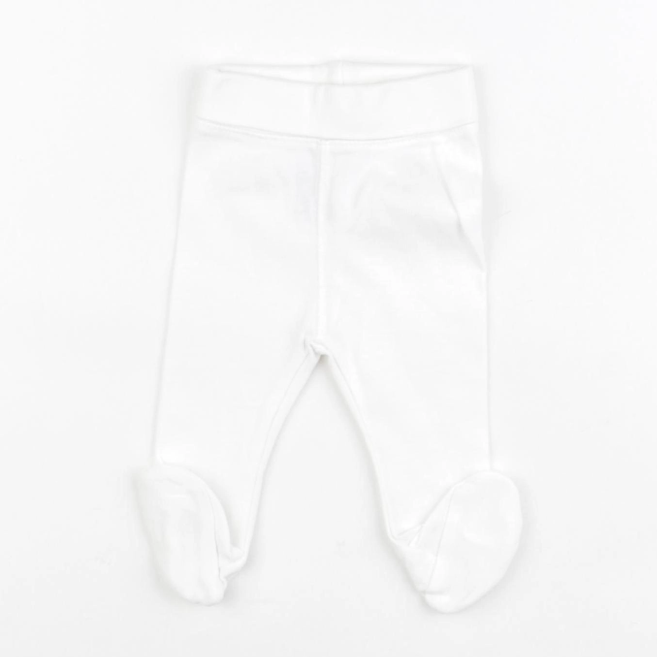 H&M - legging blanc - 0/1 mois