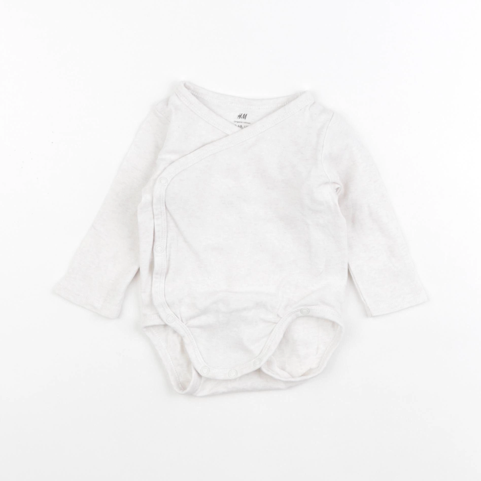 H&M - body marron - 3/6 mois