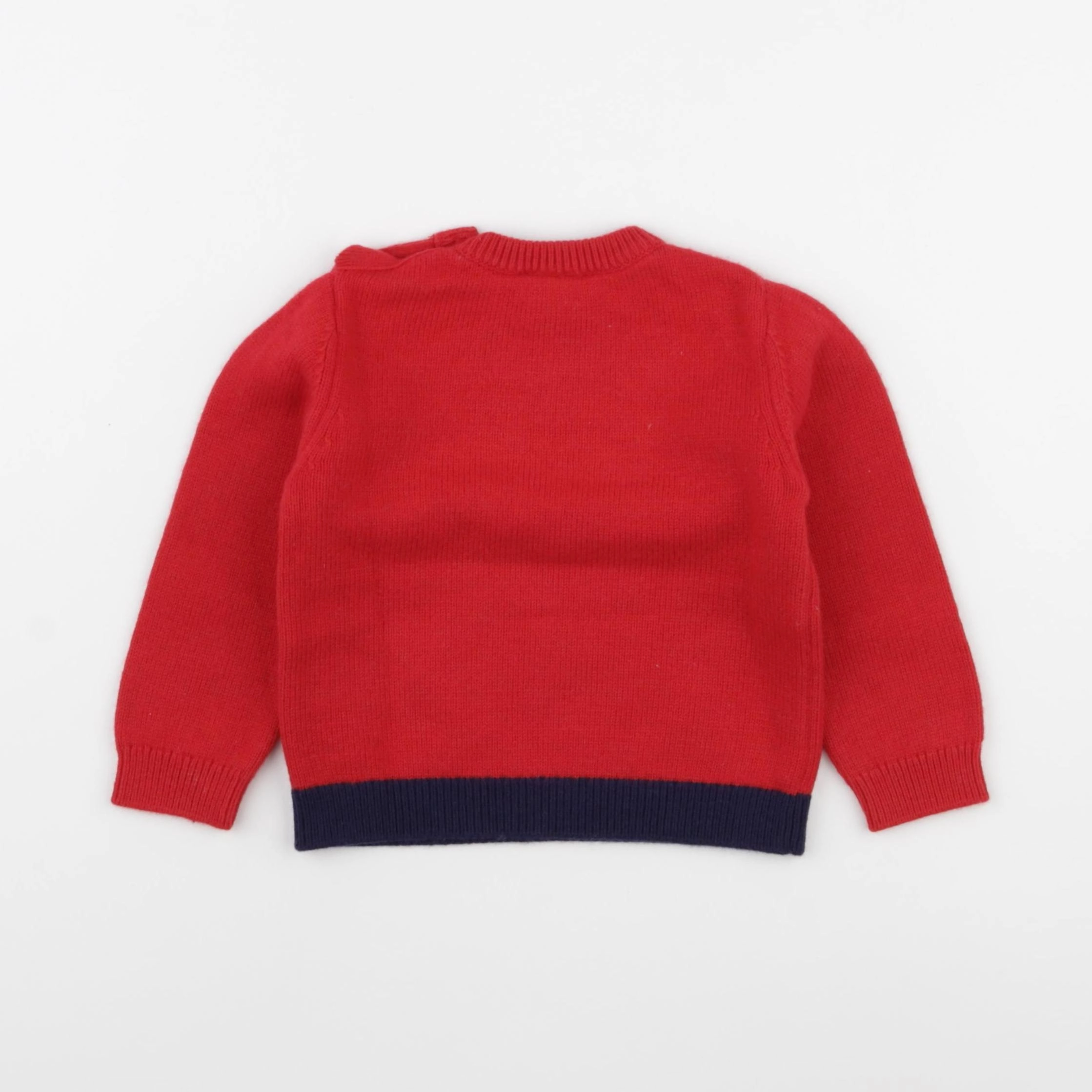 Jacadi - pull rouge - 24 mois