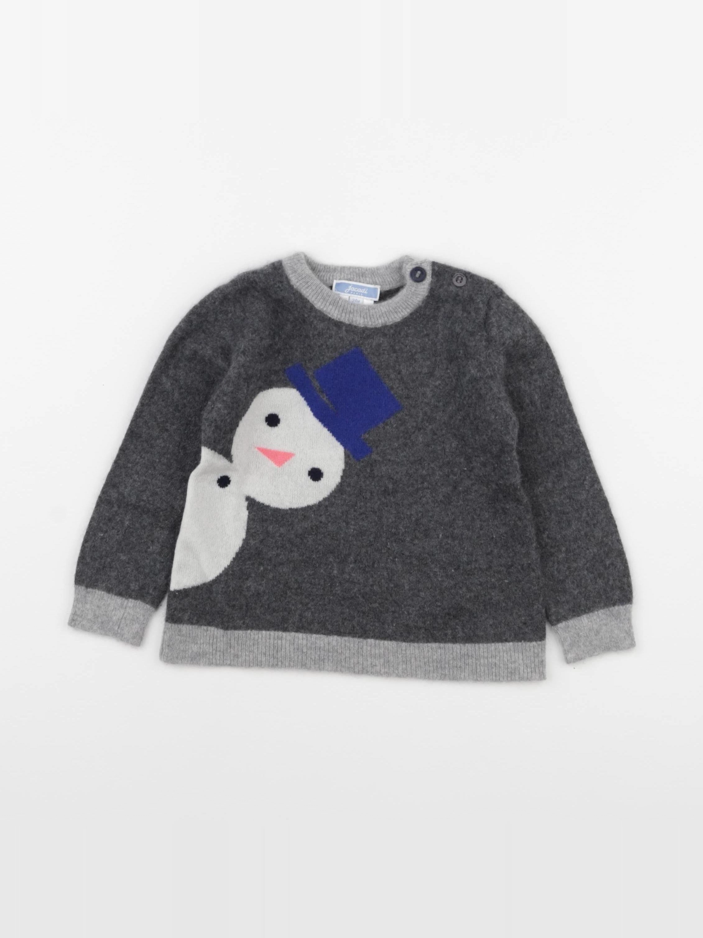 Jacadi - pull gris - 24 mois