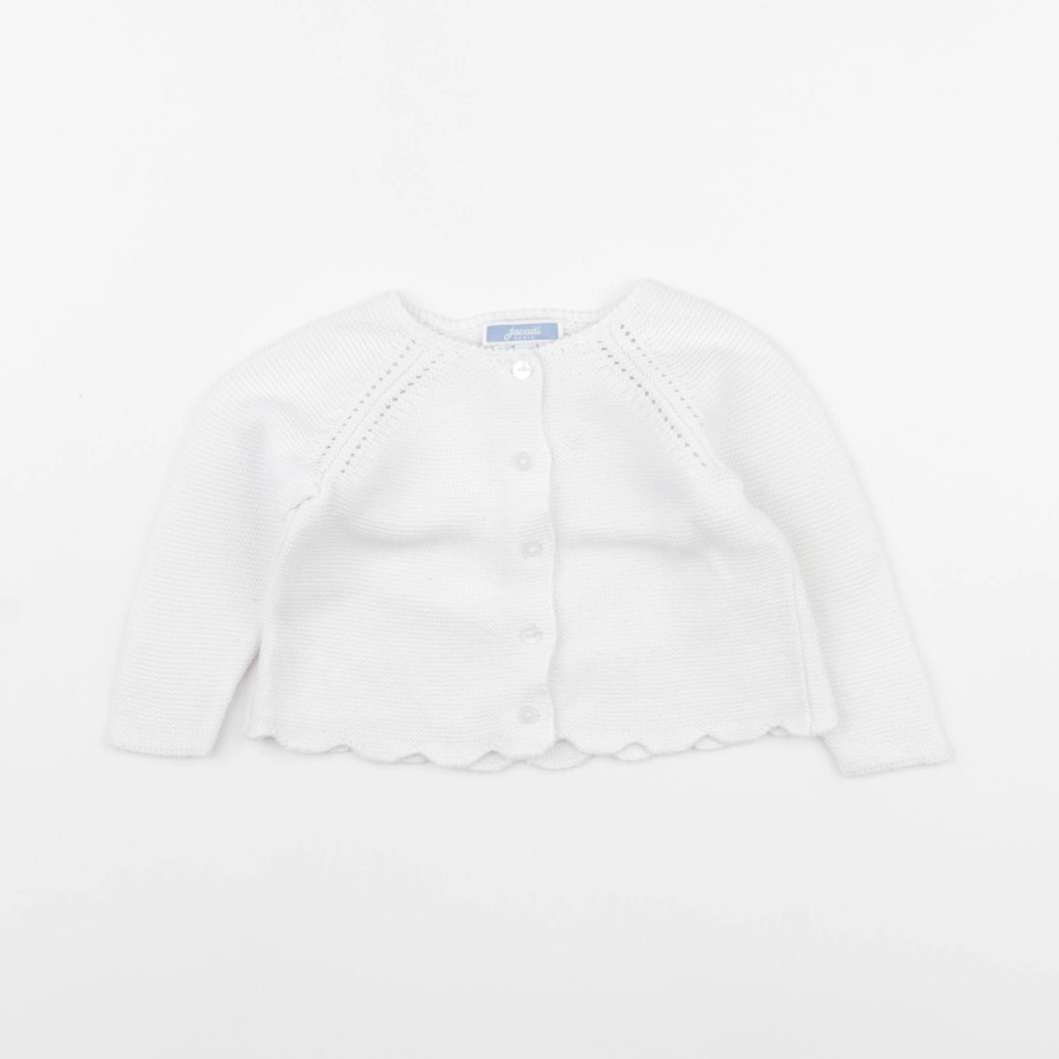 Jacadi - gilet blanc - 6 mois