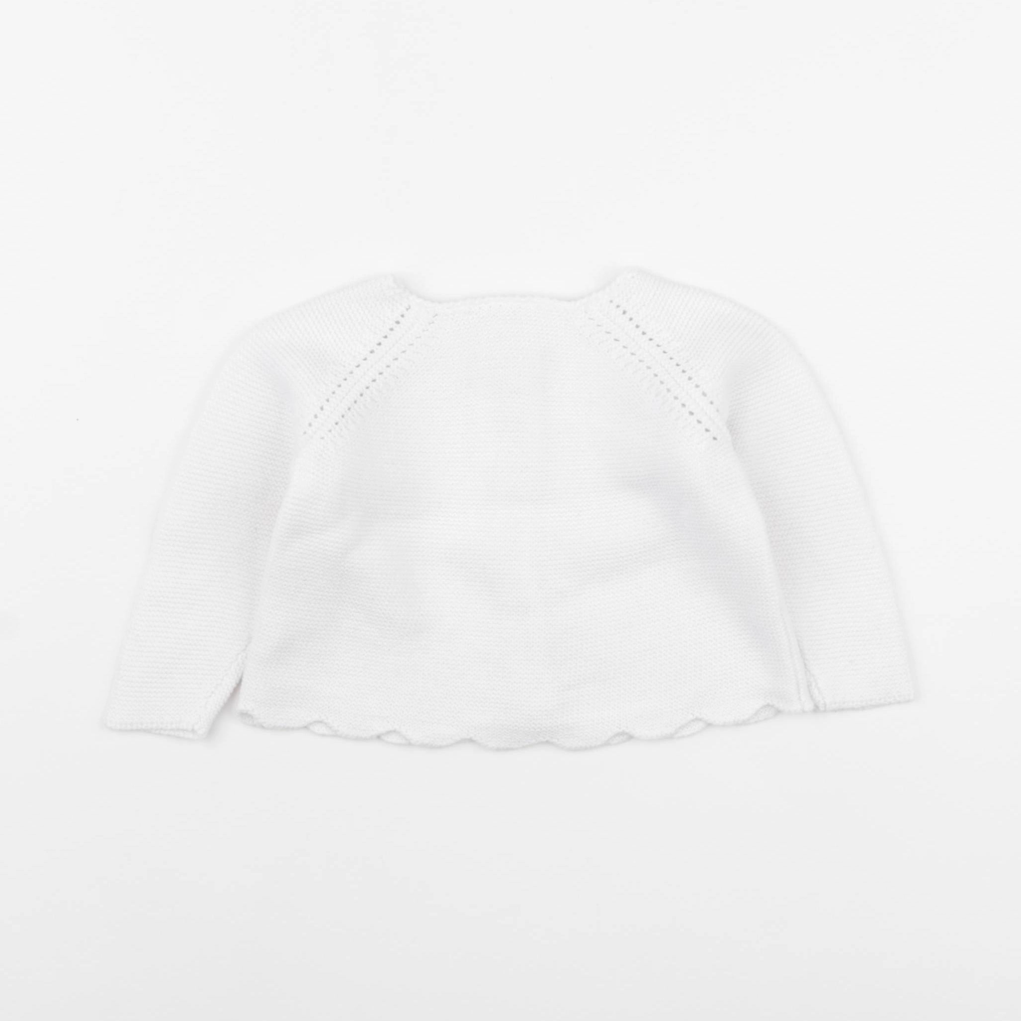 Jacadi - gilet blanc - 6 mois