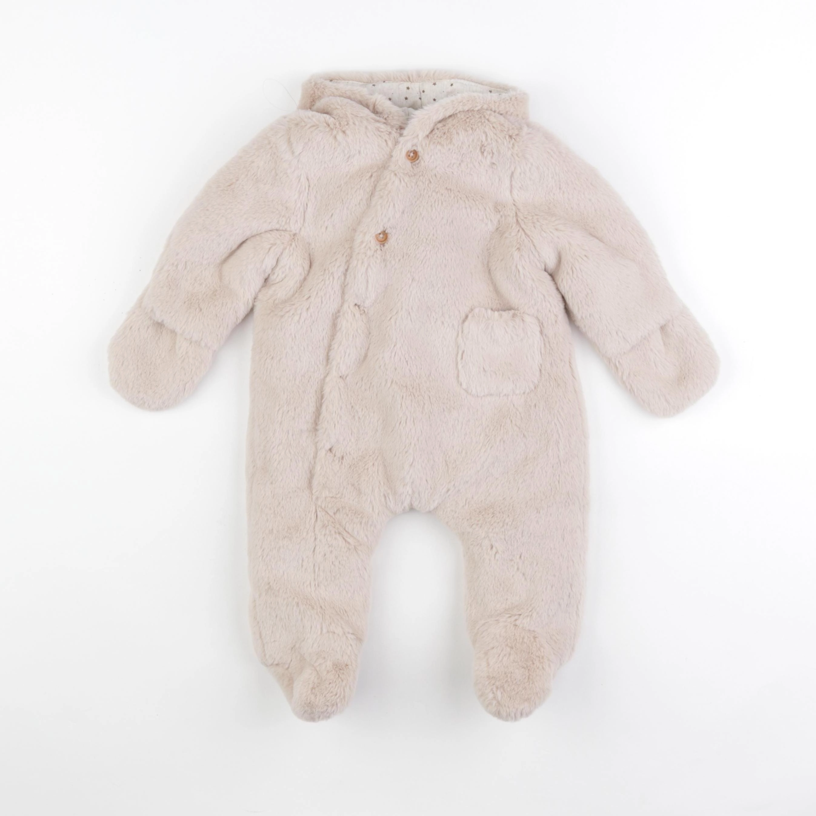 Zara - combi-pilote marron - 1/3 mois