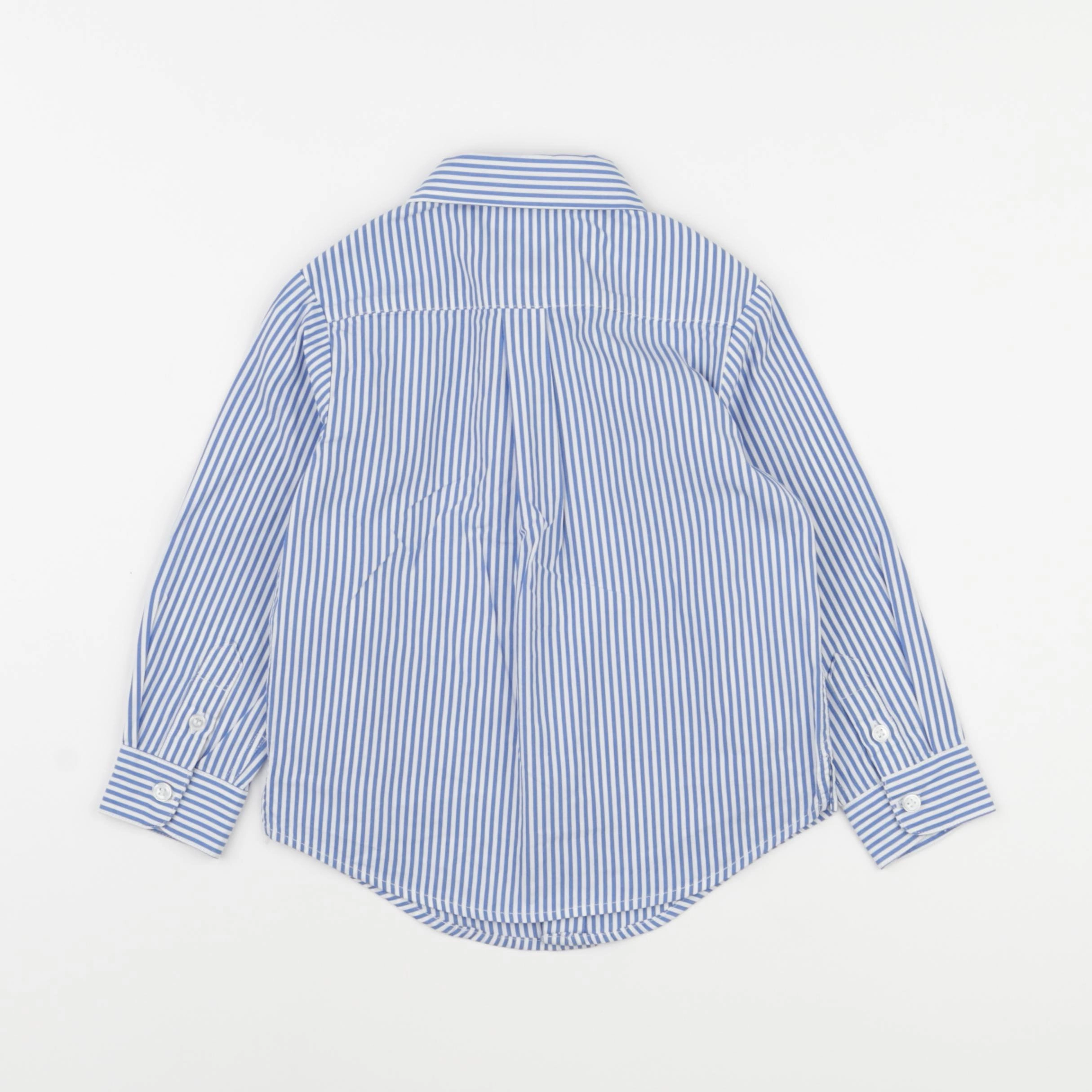 Jacadi - chemise blanc, bleu - 3 ans