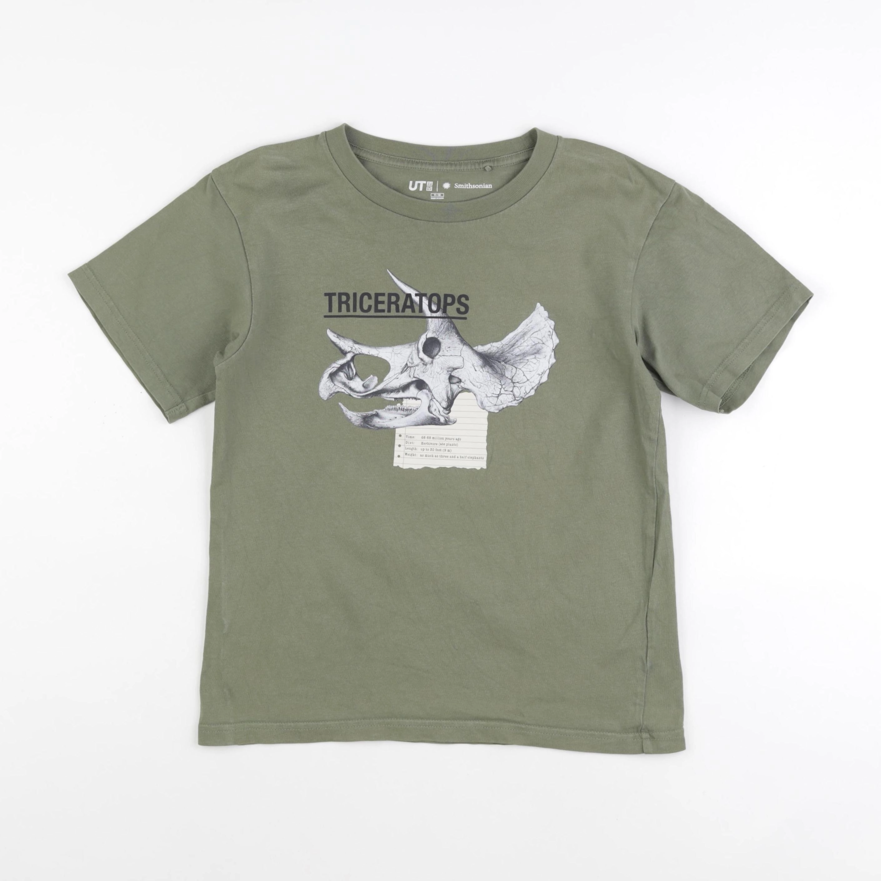 Uniqlo - tee-shirt vert - 9/10 ans