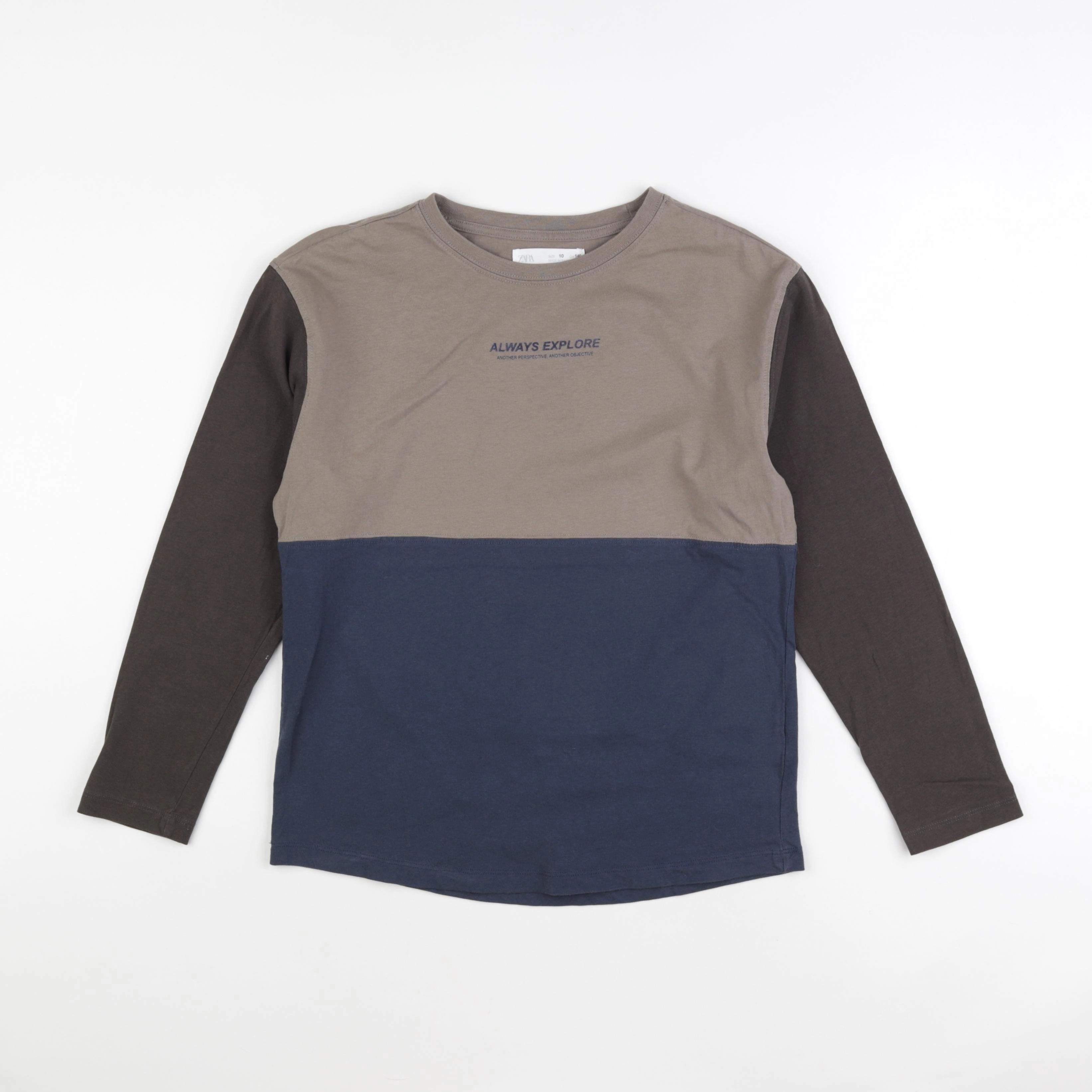 Zara - tee-shirt marron - 10 ans
